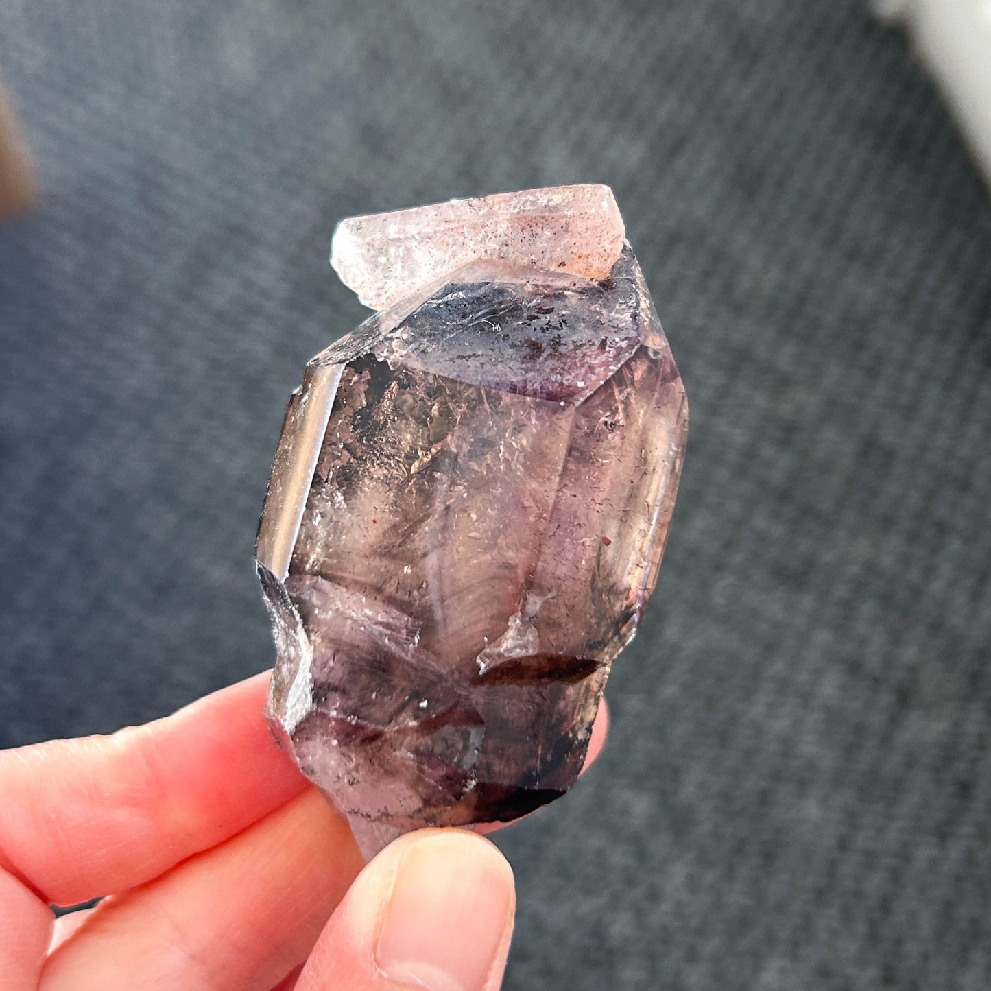 Rare Super 7 Tumbled Point Mineral Specimen