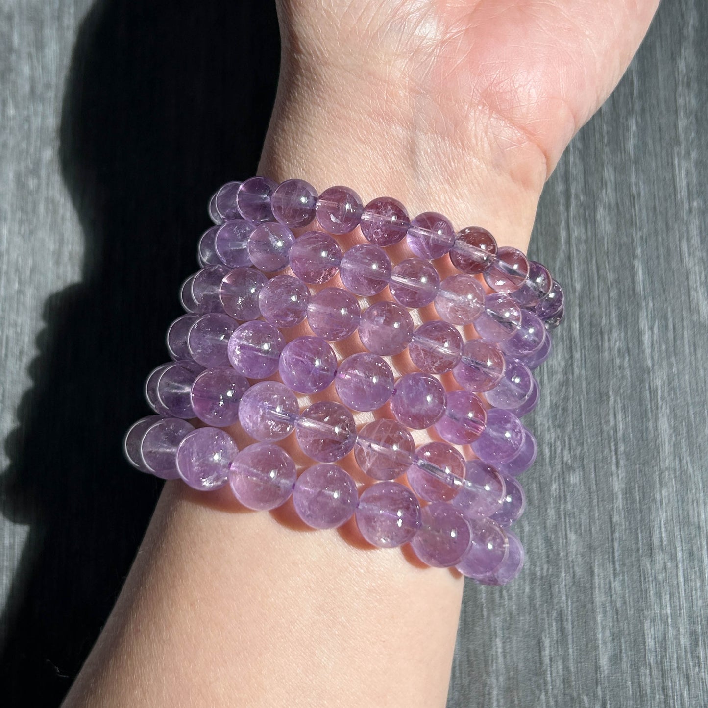 Natural Lavender Amethyst Bracelets in 8-10MM