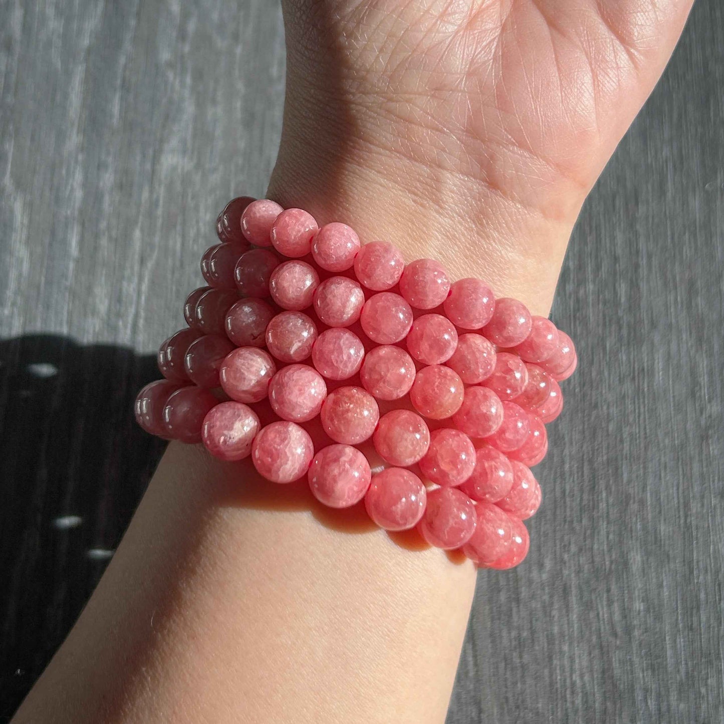 High Quality Natural Rhodochrosite Bracelet in 7 to 9MM