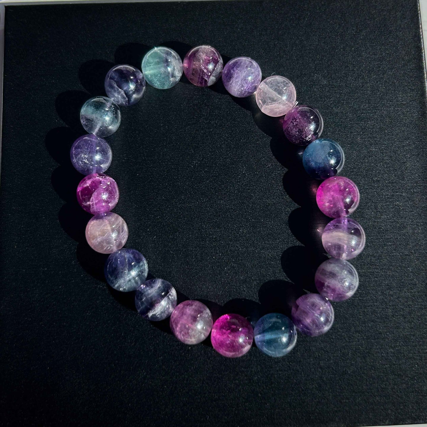 Rainbow Fluorite Bracelet in 8 to 10MM