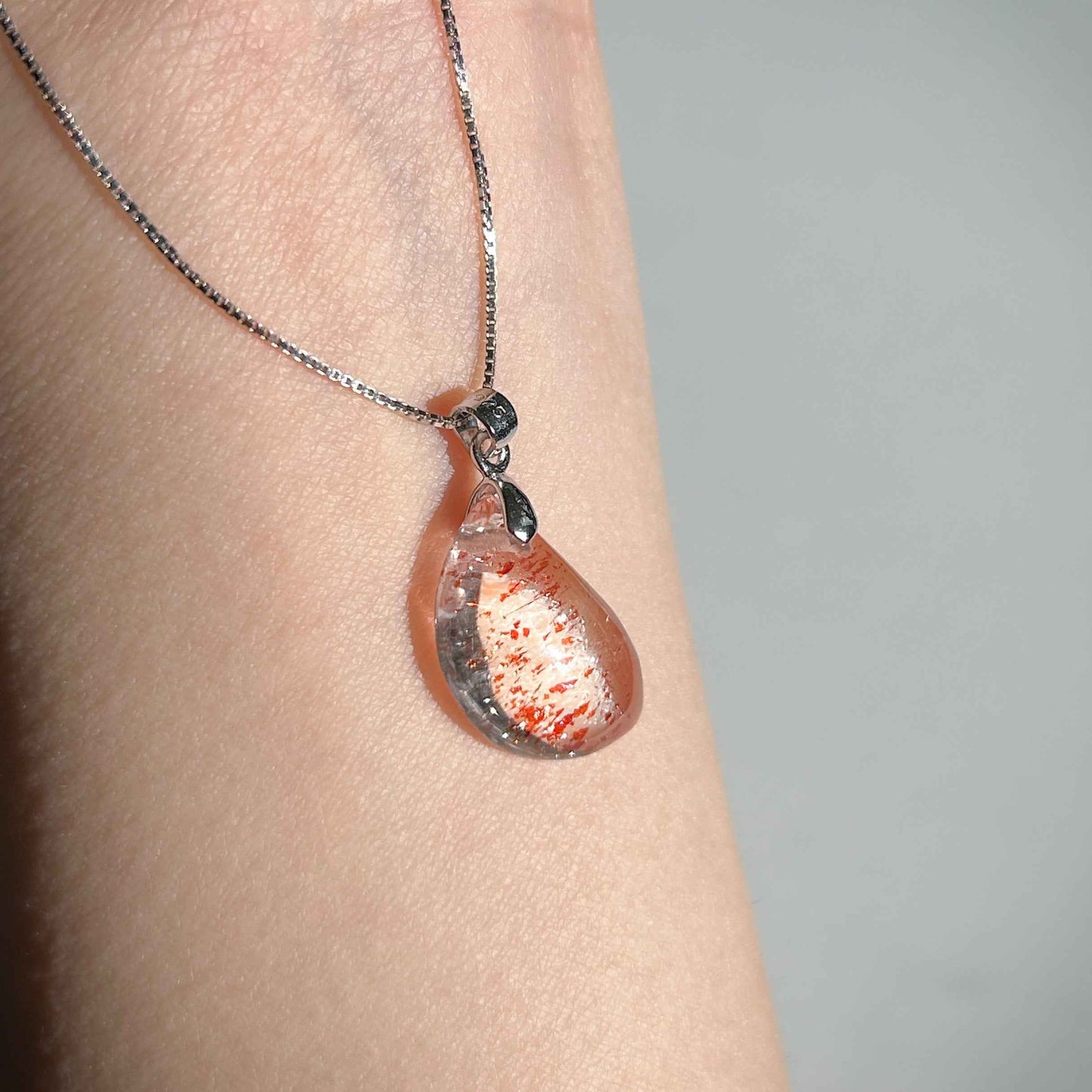 Rare Lepidocrocite Super 7 925 Sterling Silver Pendant (chain excluded)