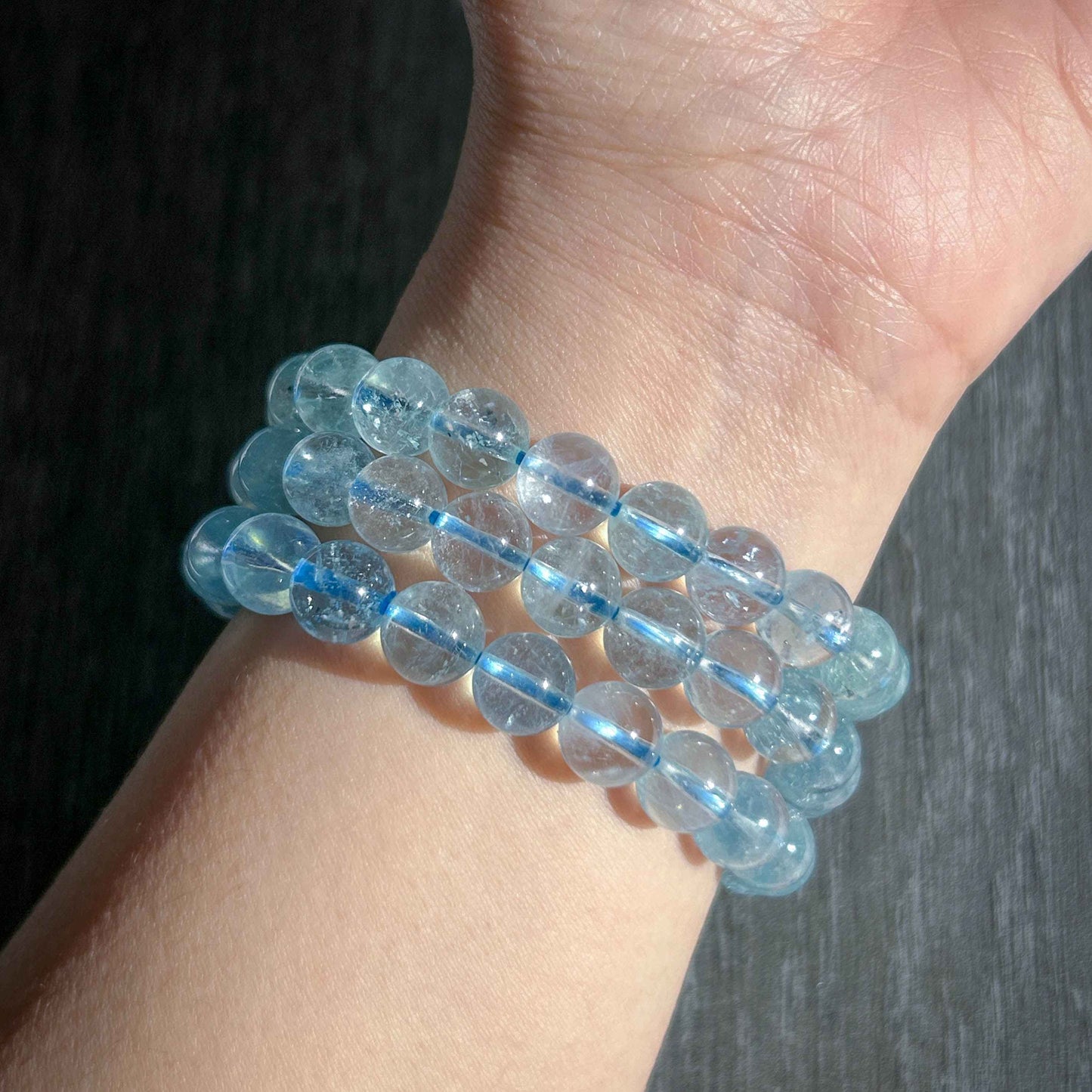 High Quality Aquamarine Bracelet in 8MM | Birthstone of March