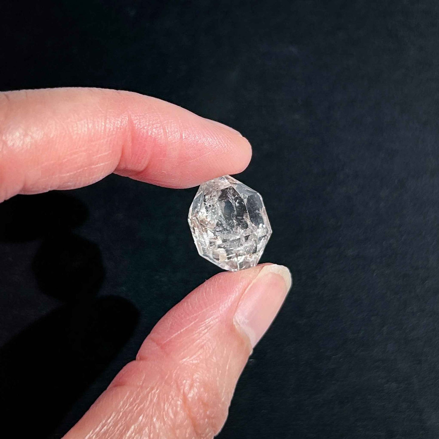 Herkimer Diamond Raw Crystal Specimen: Double-Terminated Meditation Stone DIY Craft