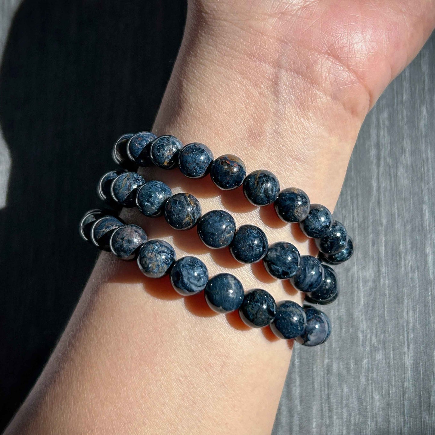 Rare Blue Pietersite Bracelet in 8 to 9MM