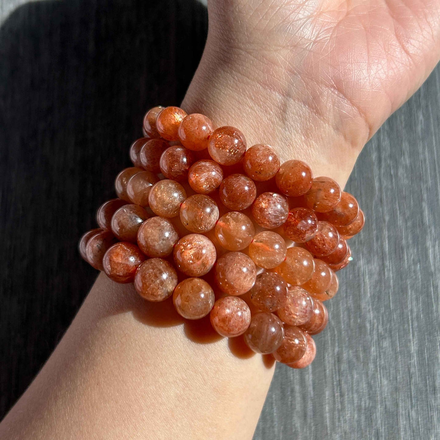 Golden Sunstone Quartz Bracelet in 9 to 10MM