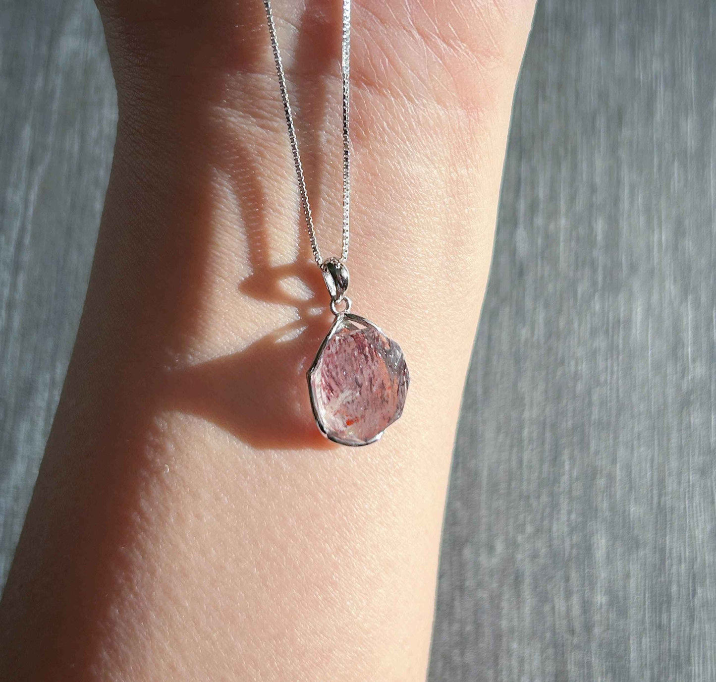 Rare Lepidocrocite Super7 925 Silver Mini Pendant (chain excluded)