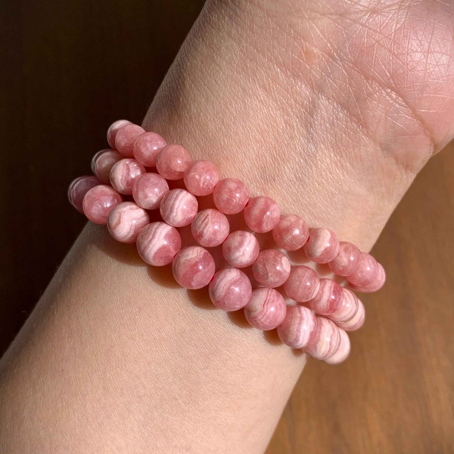 High Quality Rhodochrosite Bracelet in 6MM