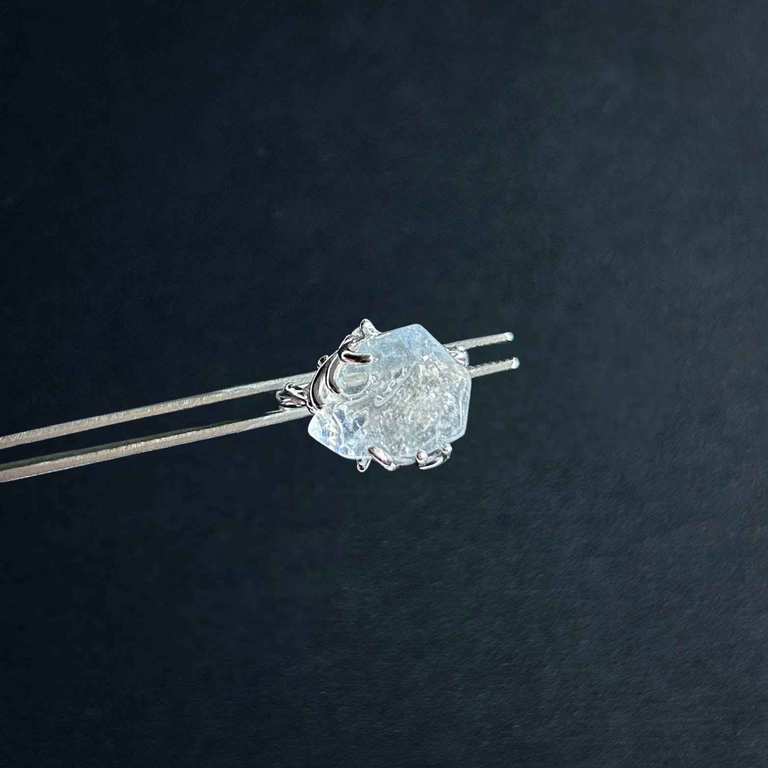 Rare High Quality Dumortierite Adjustable 925 Sterling Silver Ring