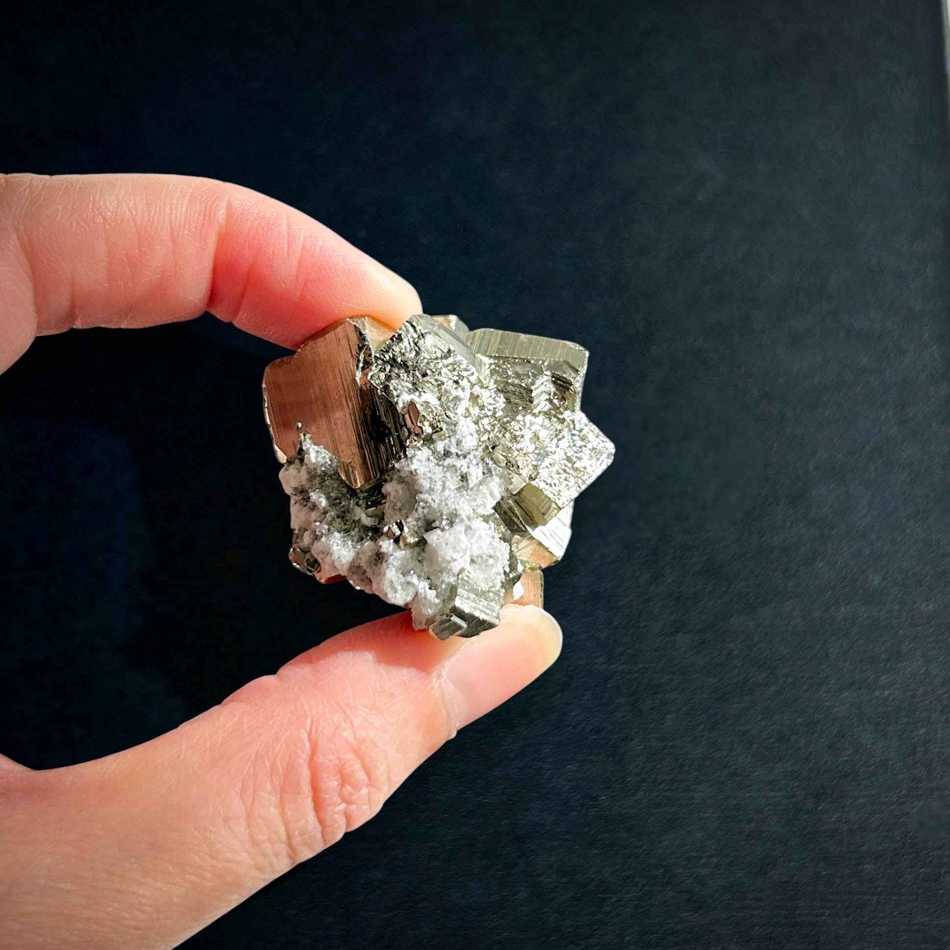 Natural Pyrite Cluster Fool's Gold Specimen