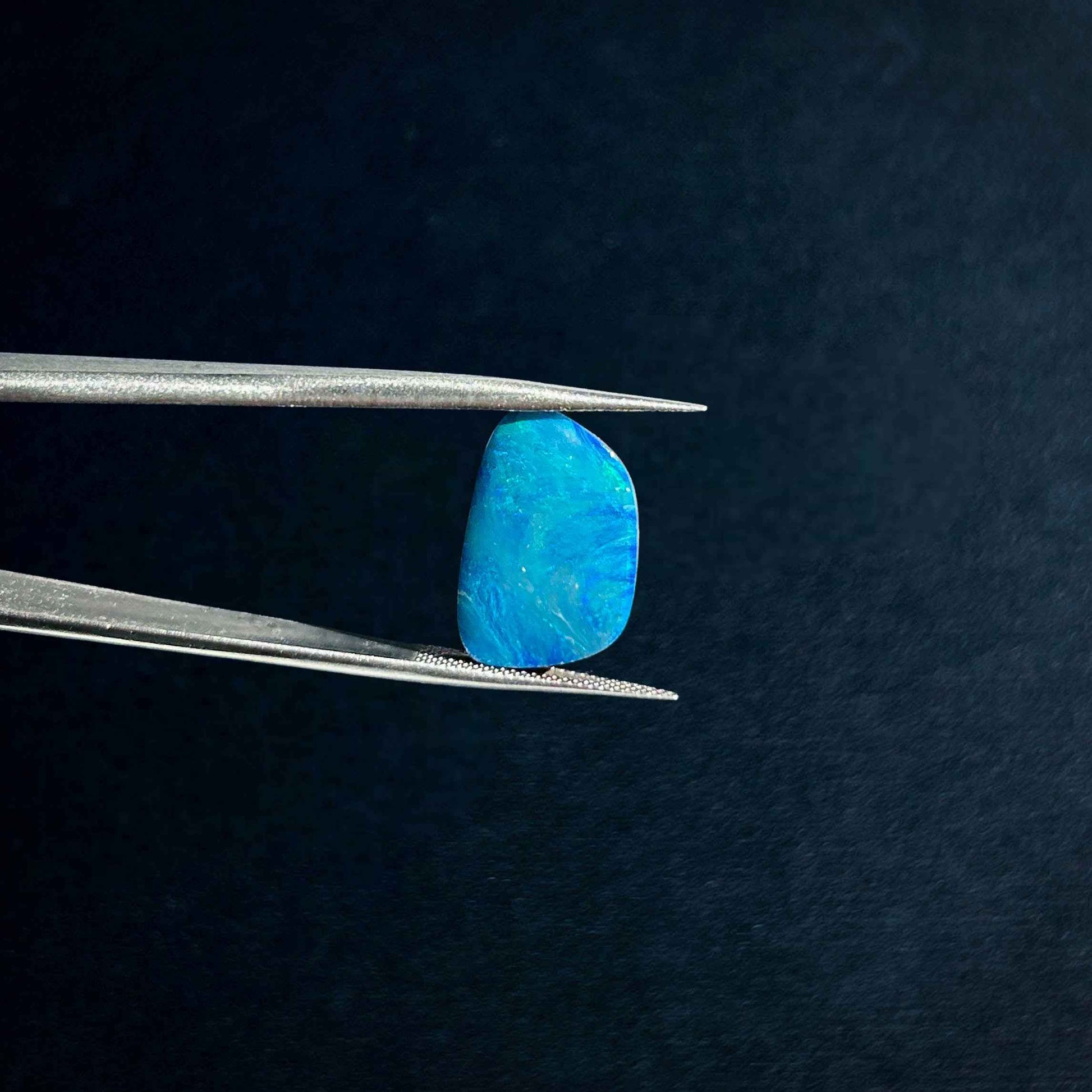 Australian Blue Opal Doublet Gemstone for DIY Craft