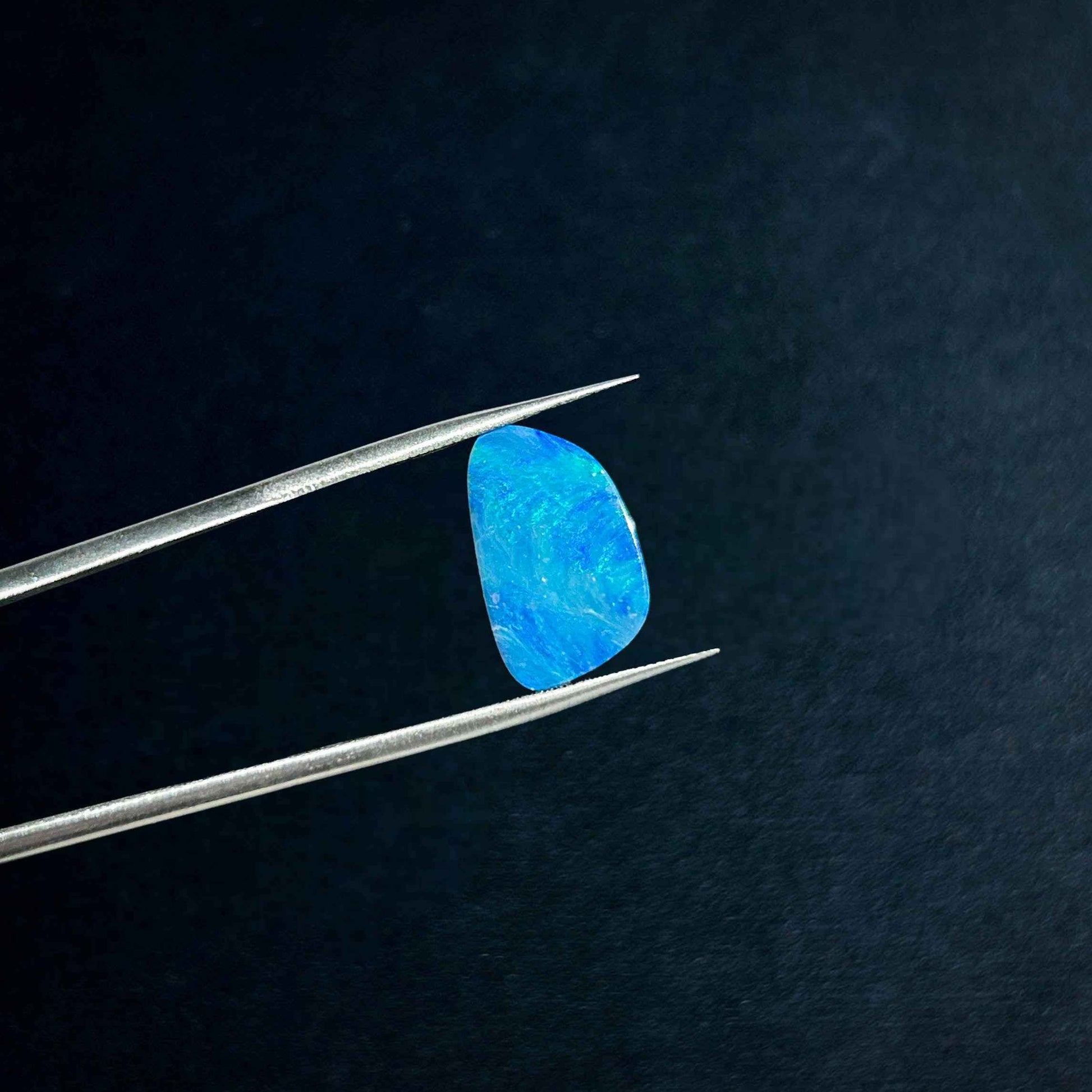 Australian Blue Opal Doublet Gemstone for DIY Craft