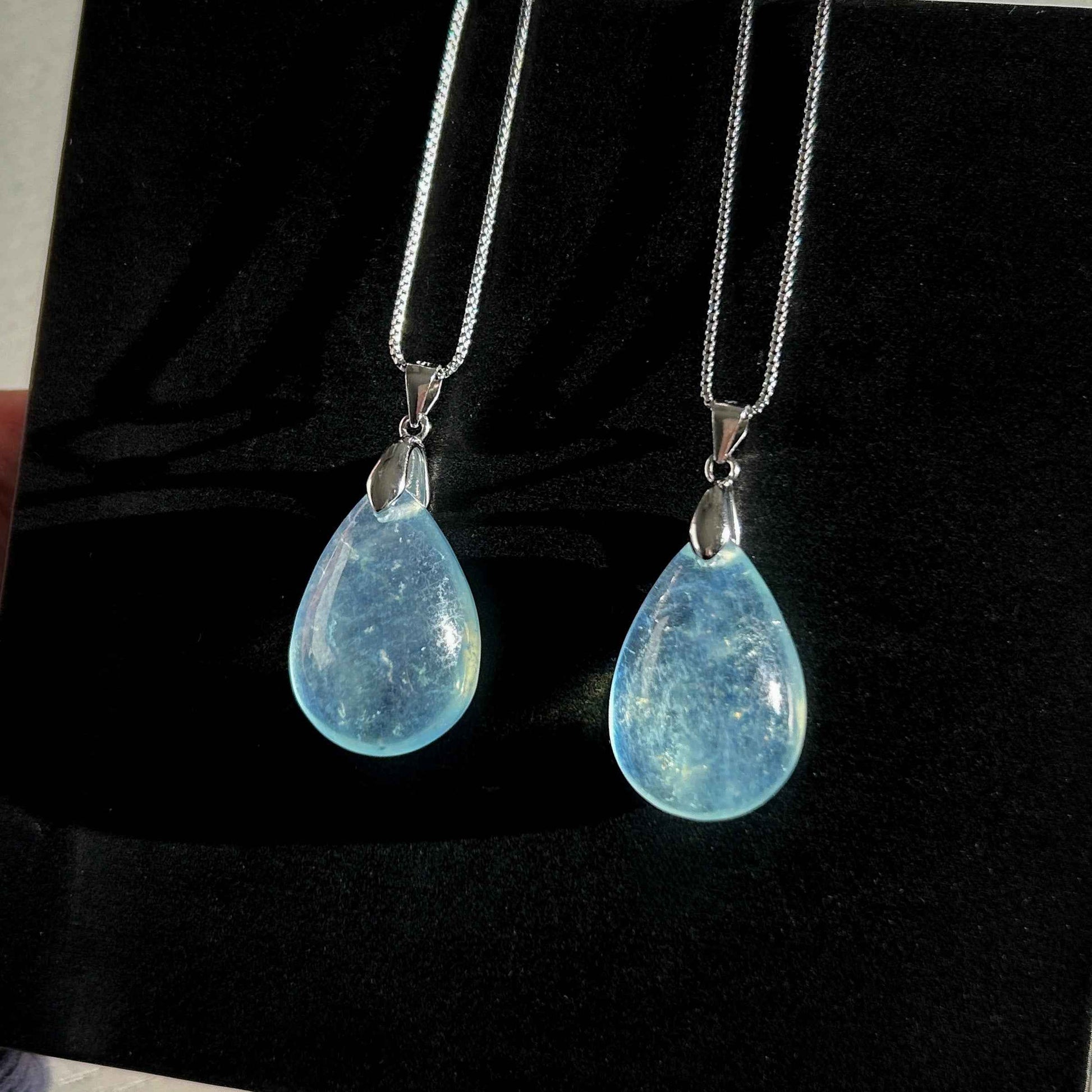 High Quality Aquamarine 925 Sterling Silver Pendant (chain excluded)