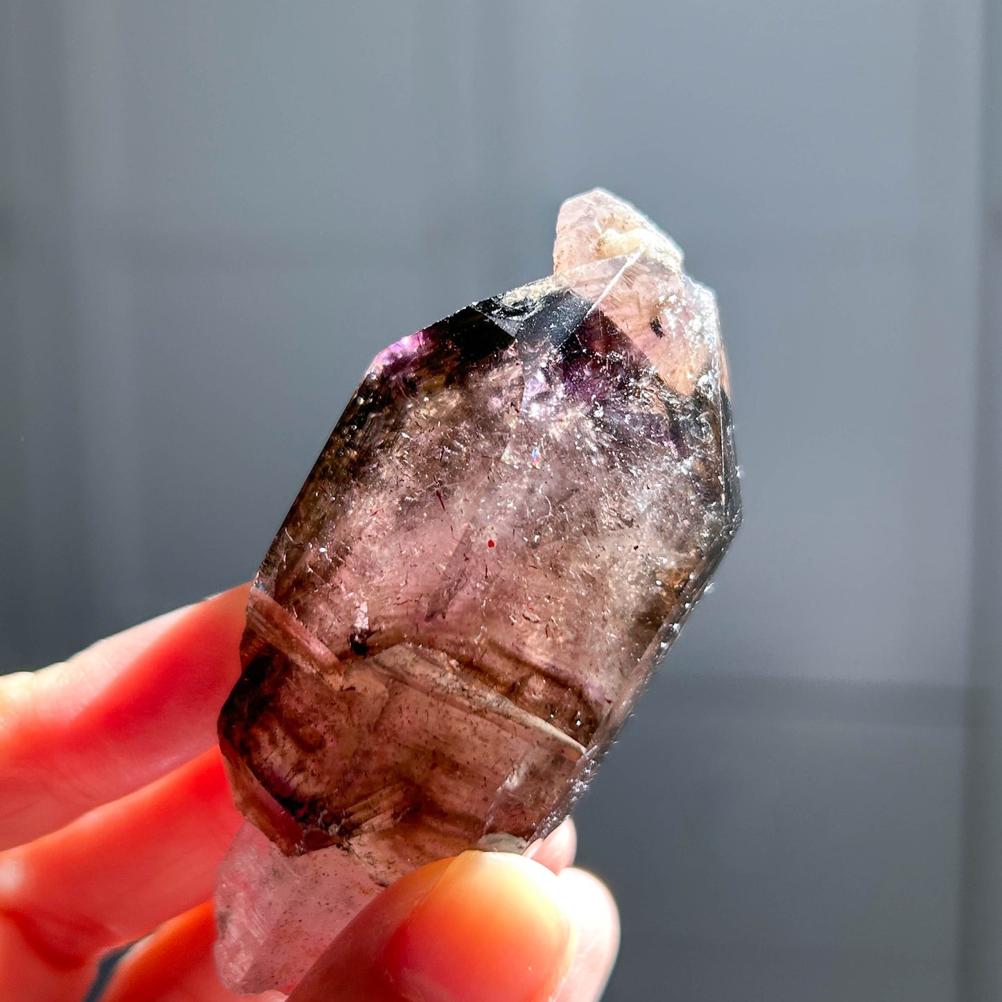Rare Super 7 Tumbled Point Mineral Specimen