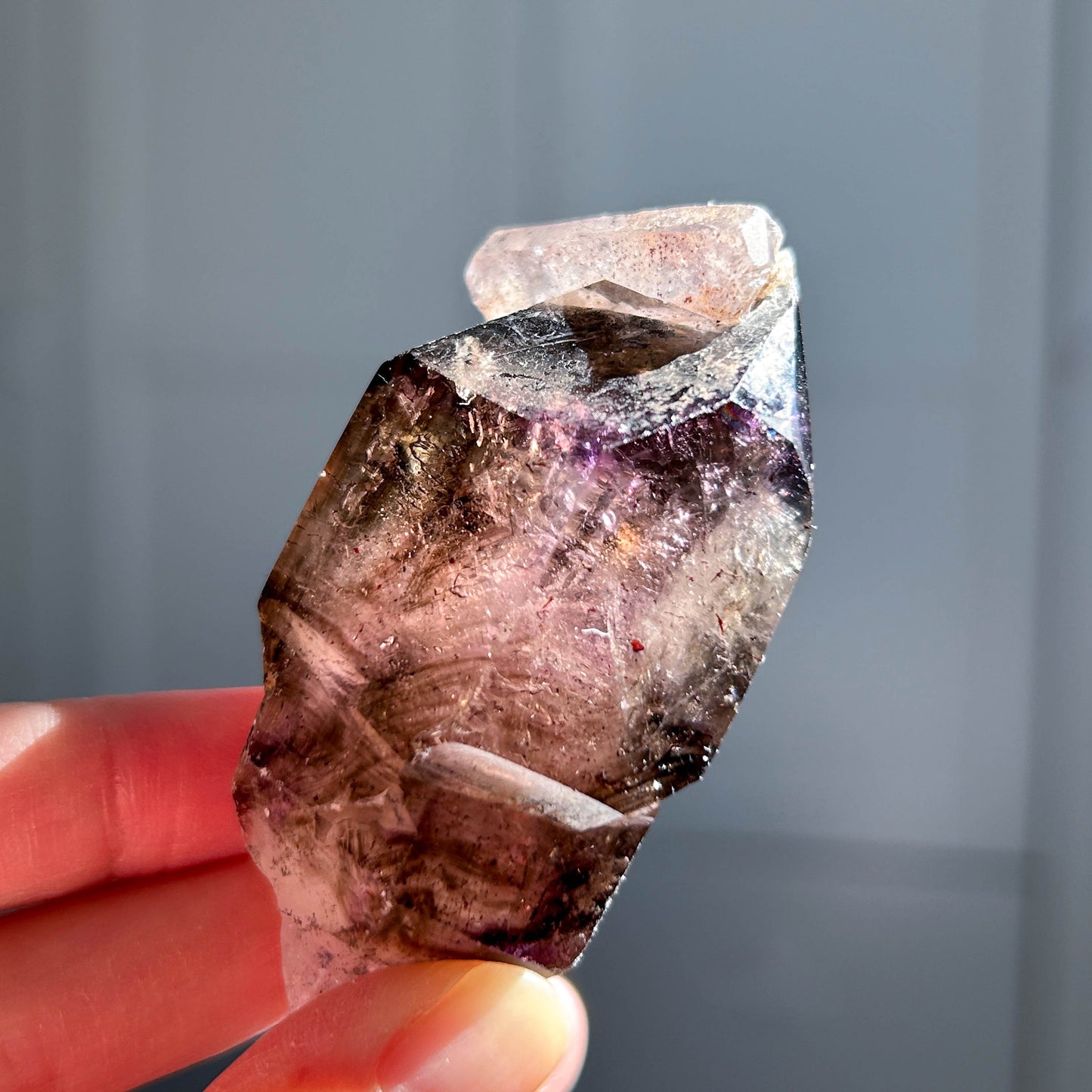 Rare Super 7 Tumbled Point Mineral Specimen