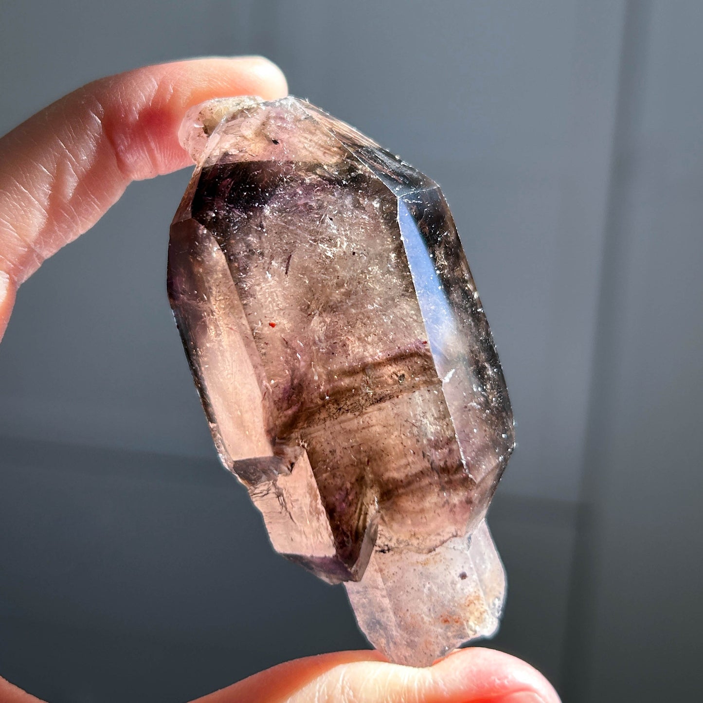 Rare Super 7 Tumbled Point Mineral Specimen