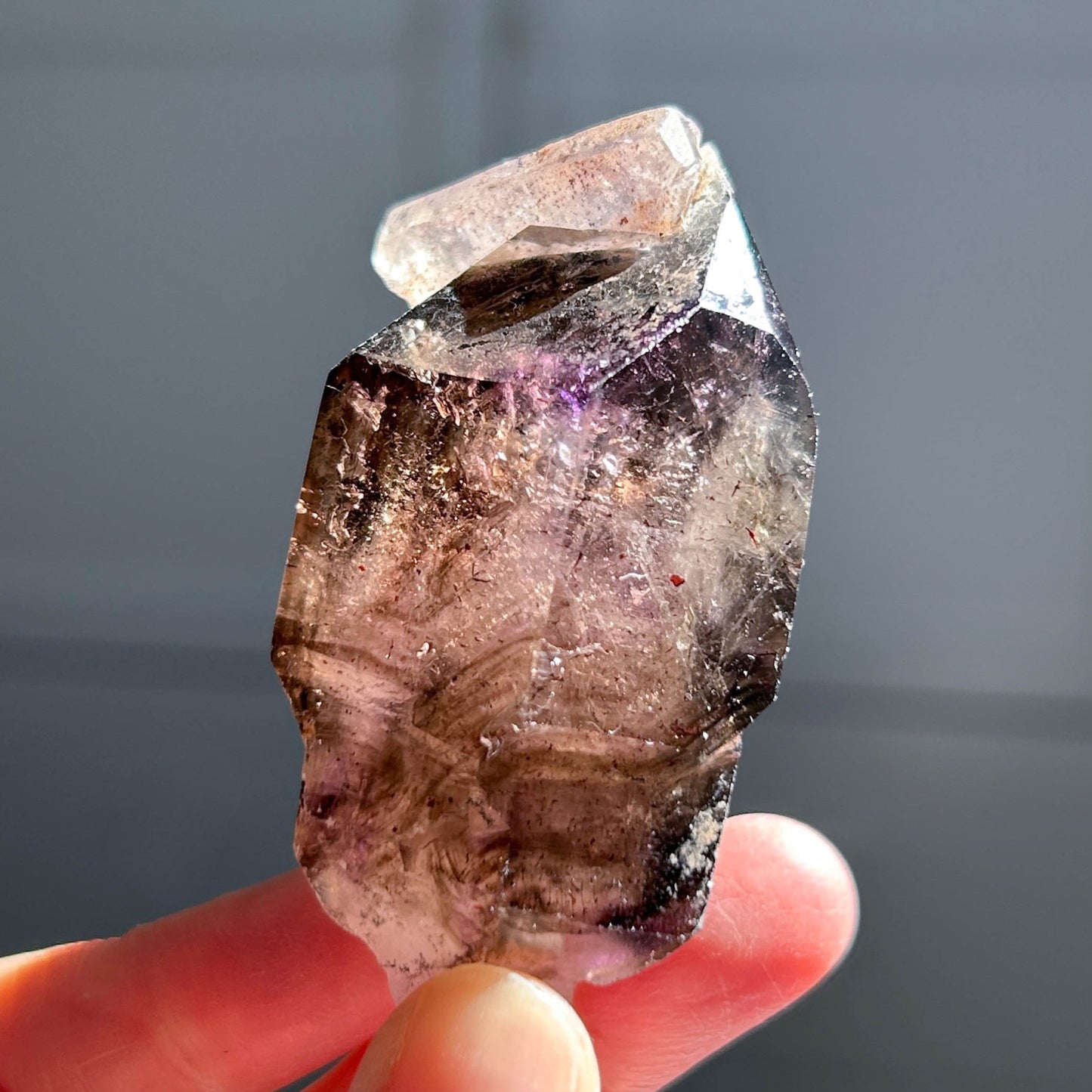 Rare Super 7 Tumbled Point Mineral Specimen