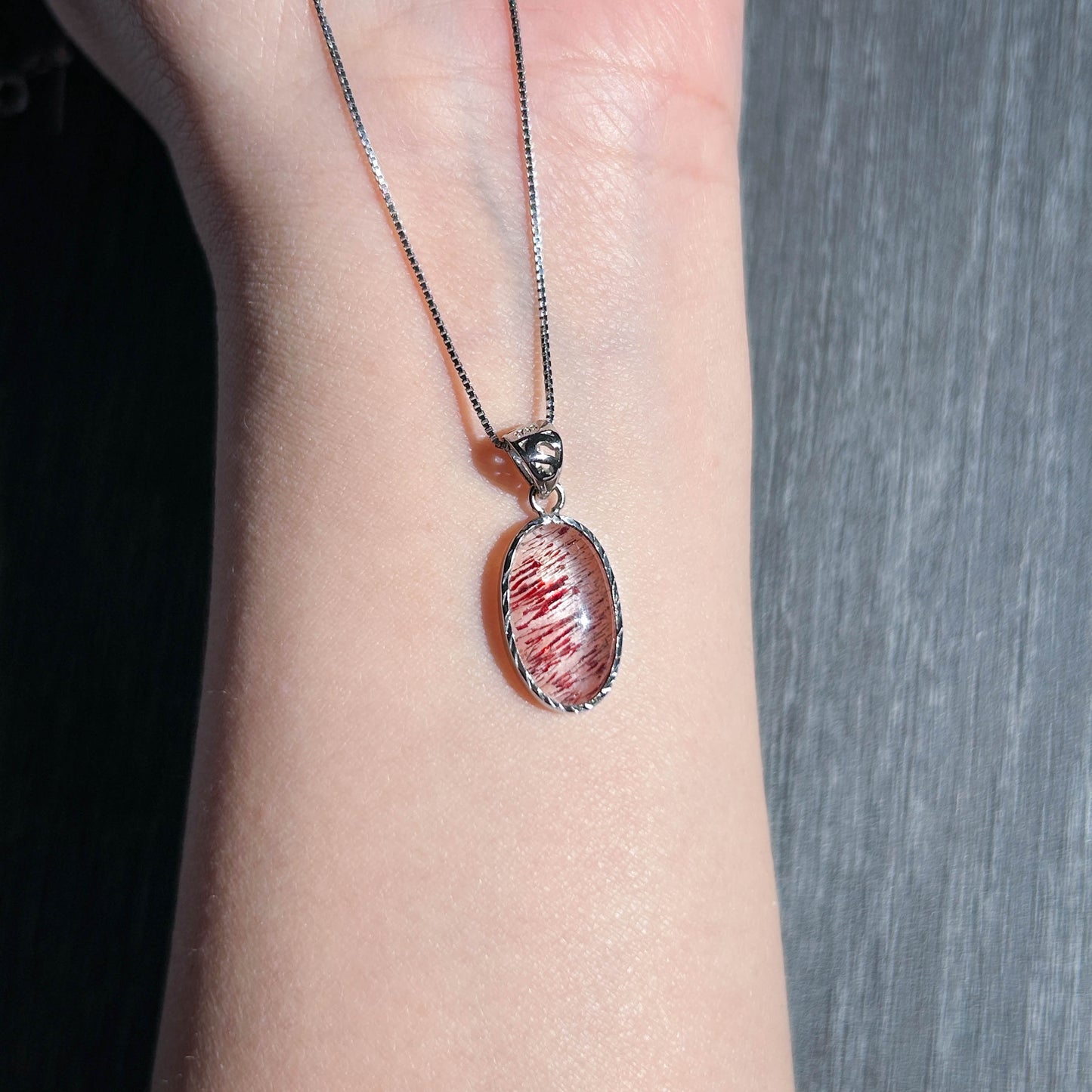 Top Quality Lepidocrocite Super7 925 Silver Small Pendant (chain excluded)