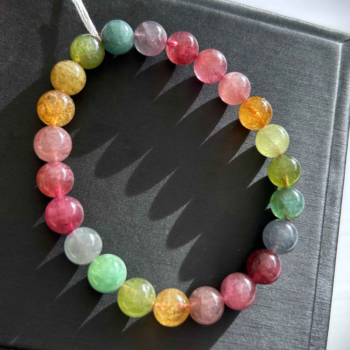 Rare High Quality Rainbow Colour Tourmaline Bracelet in 8.3MM