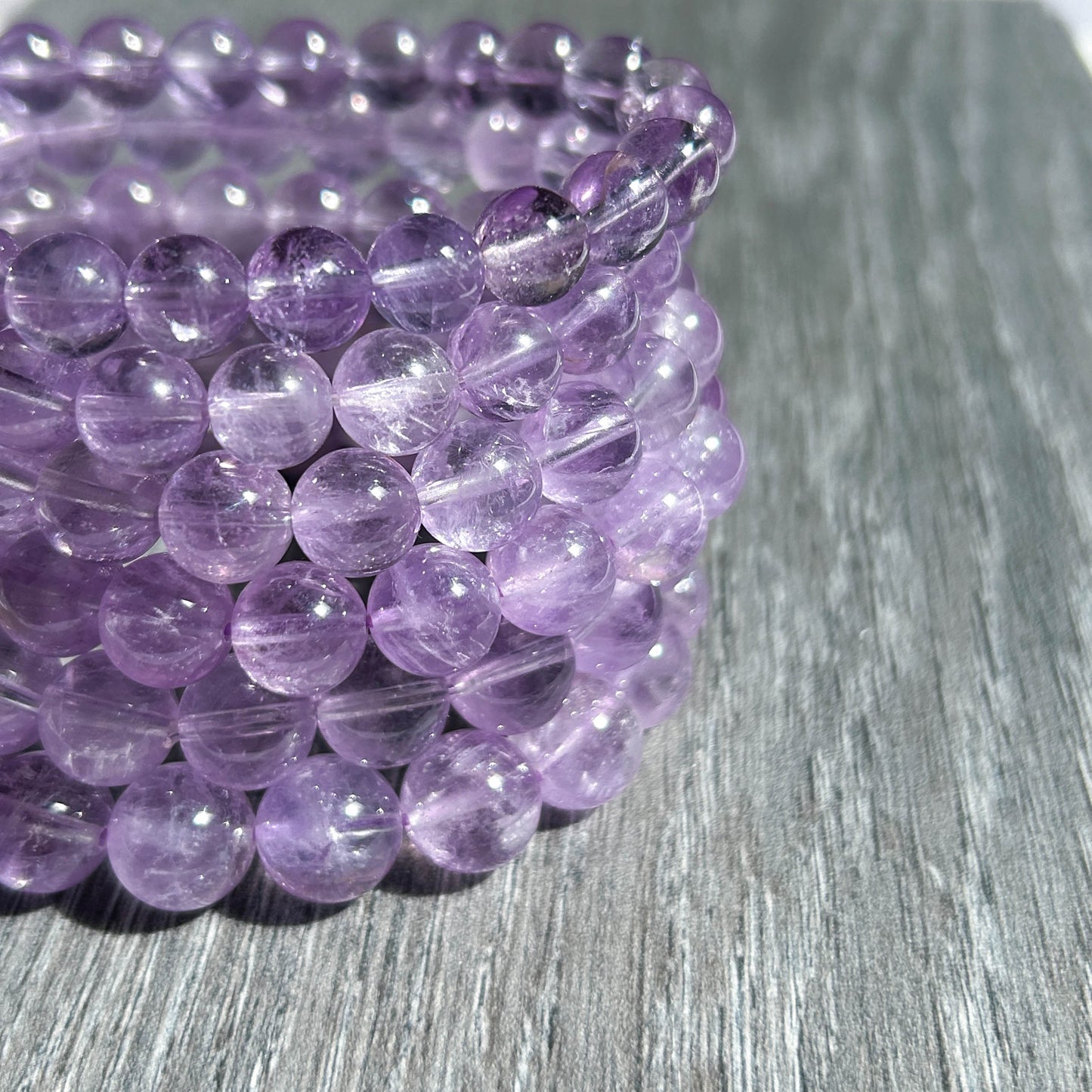 Natural Lavender Amethyst Bracelets in 8-10MM