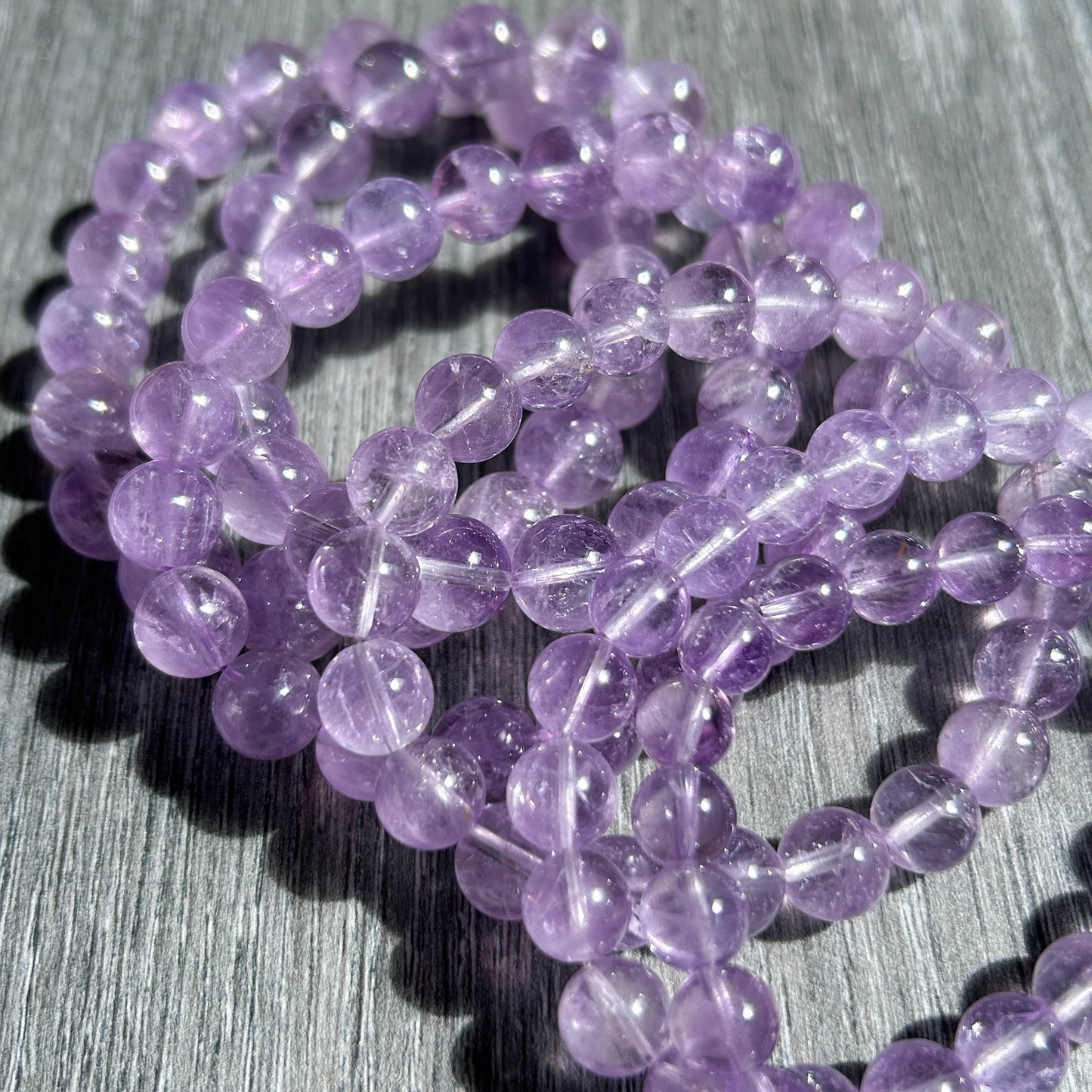 Natural Lavender Amethyst Bracelets in 8-10MM