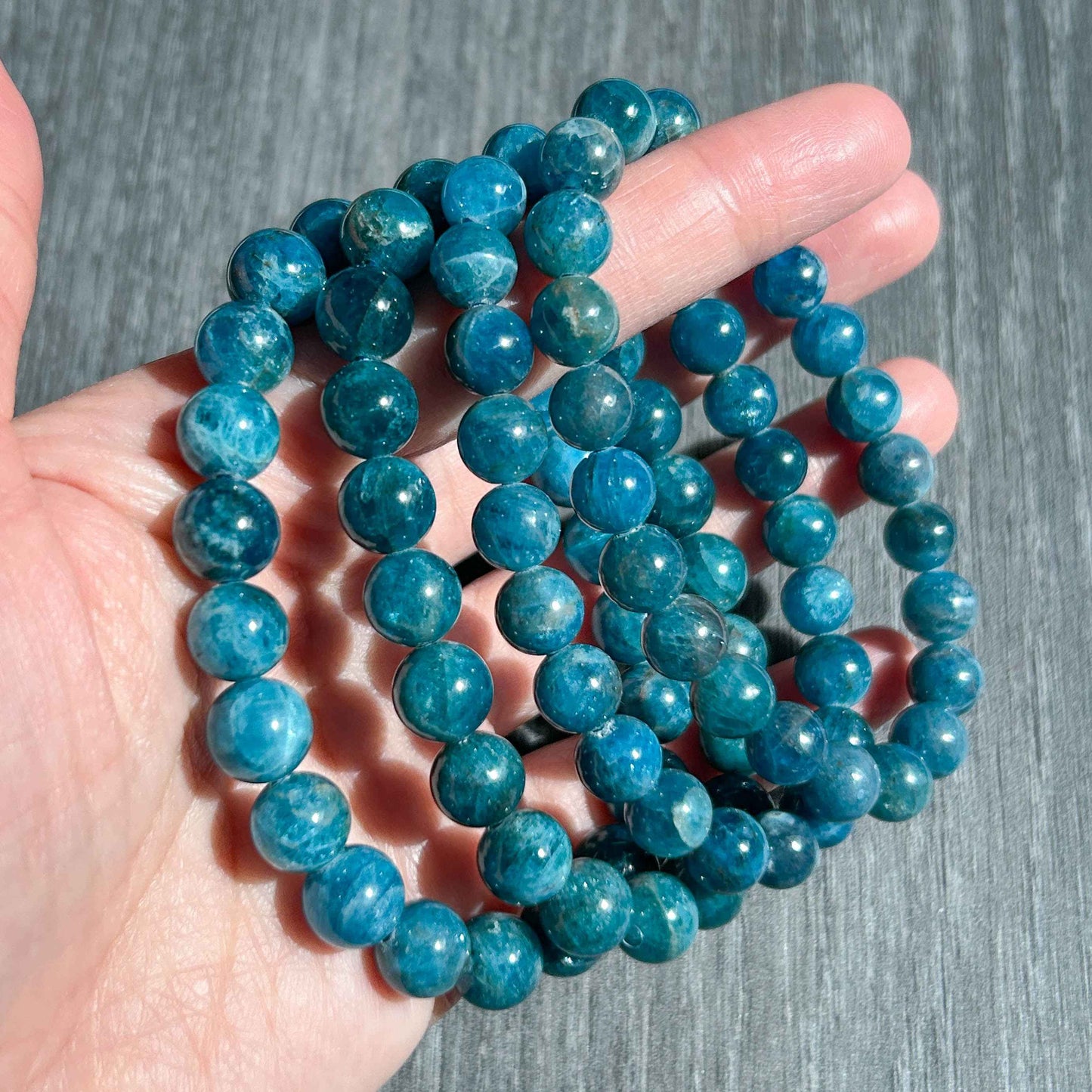 Natural Apatite Bracelet in 8-9MM