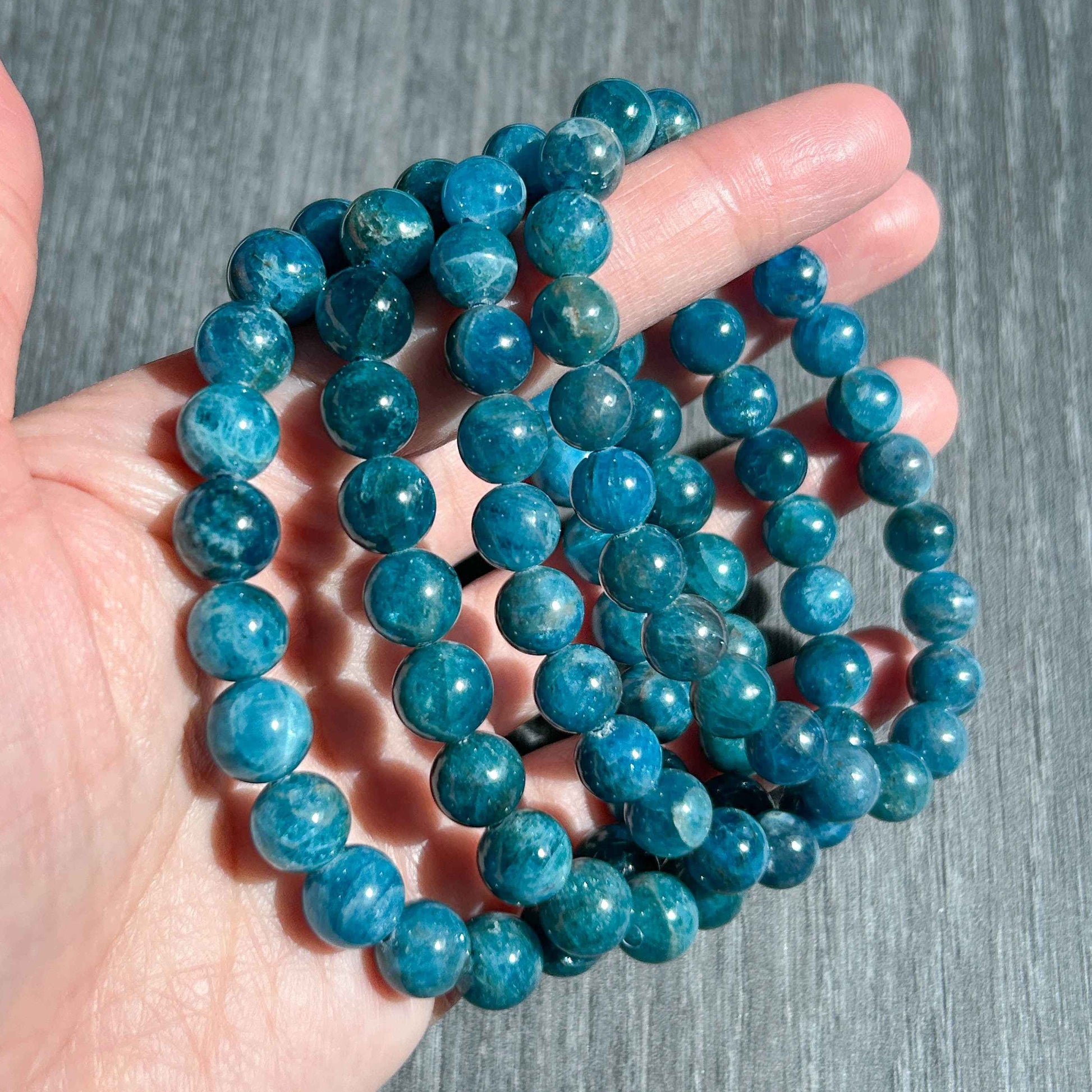 Natural Apatite Bracelet in 8-9MM