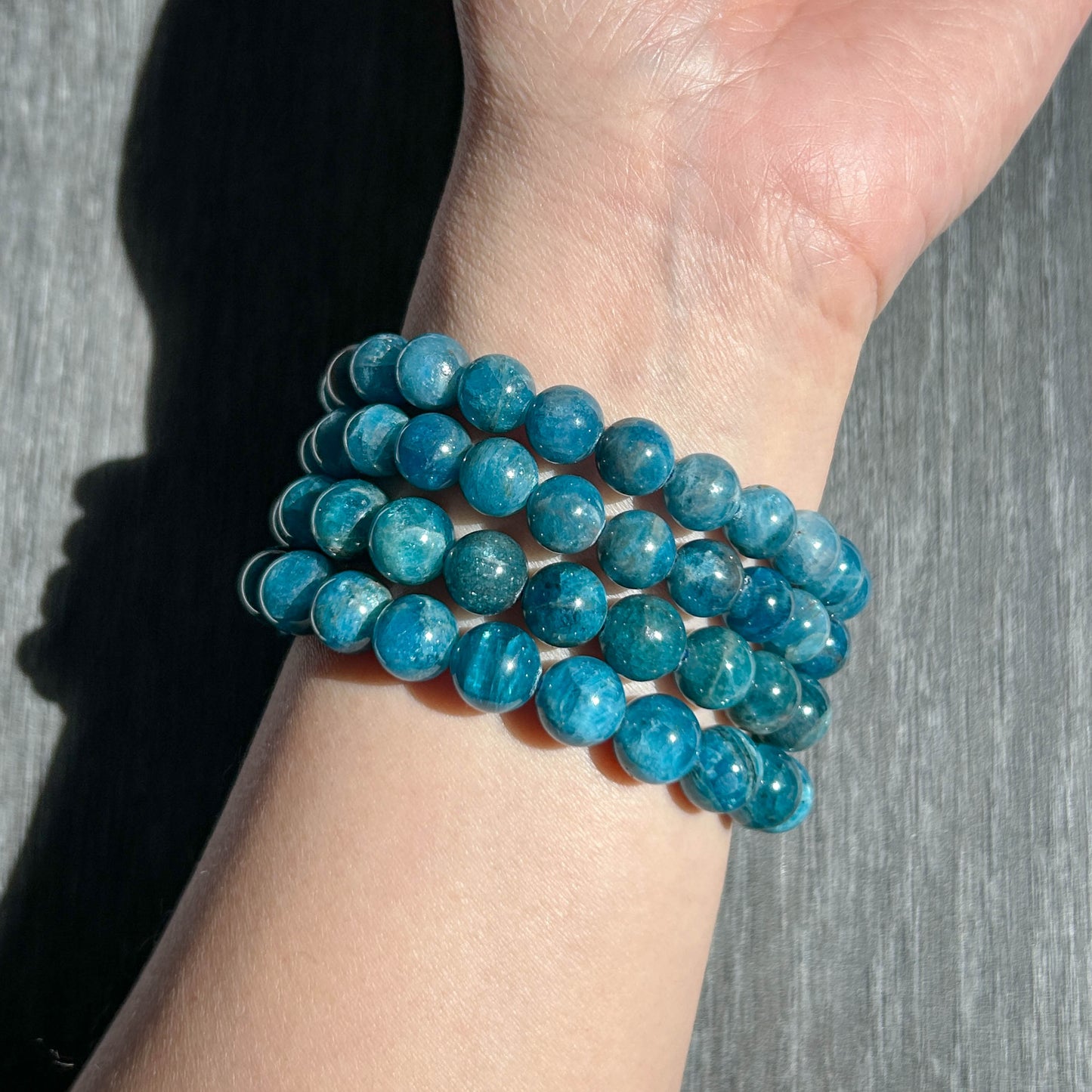 Natural Apatite Bracelet in 8-9MM