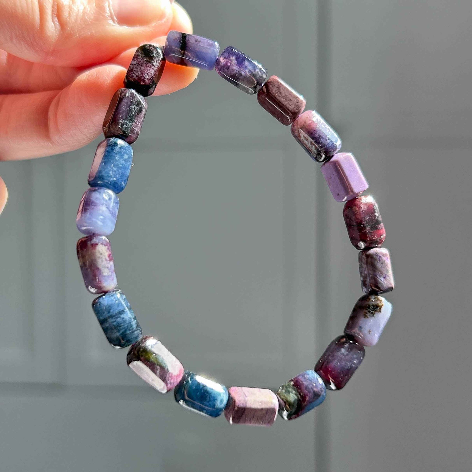 Rare High Quality Faceted Sugilite Beaded Bracelet