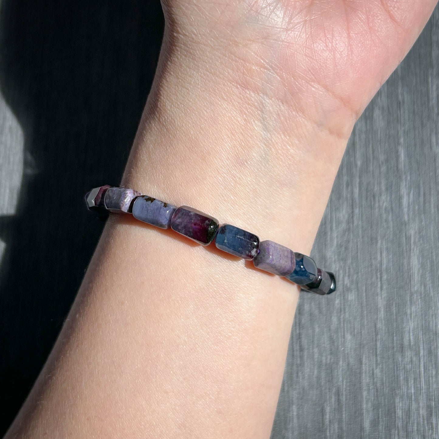 Rare High Quality Faceted Sugilite Beaded Bracelet