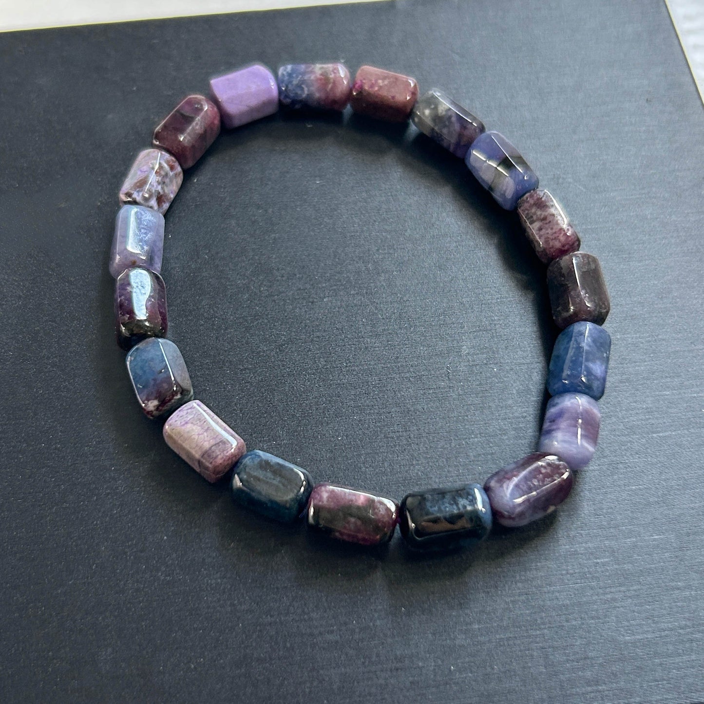 Rare High Quality Faceted Sugilite Beaded Bracelet