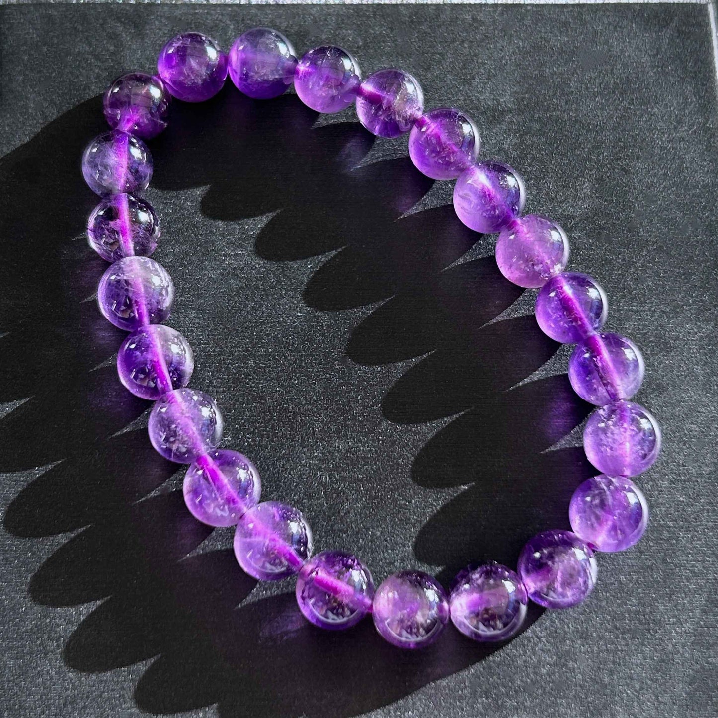High Quality Amethyst Bracelet in 8 to 10MM | Birthstone of Feb