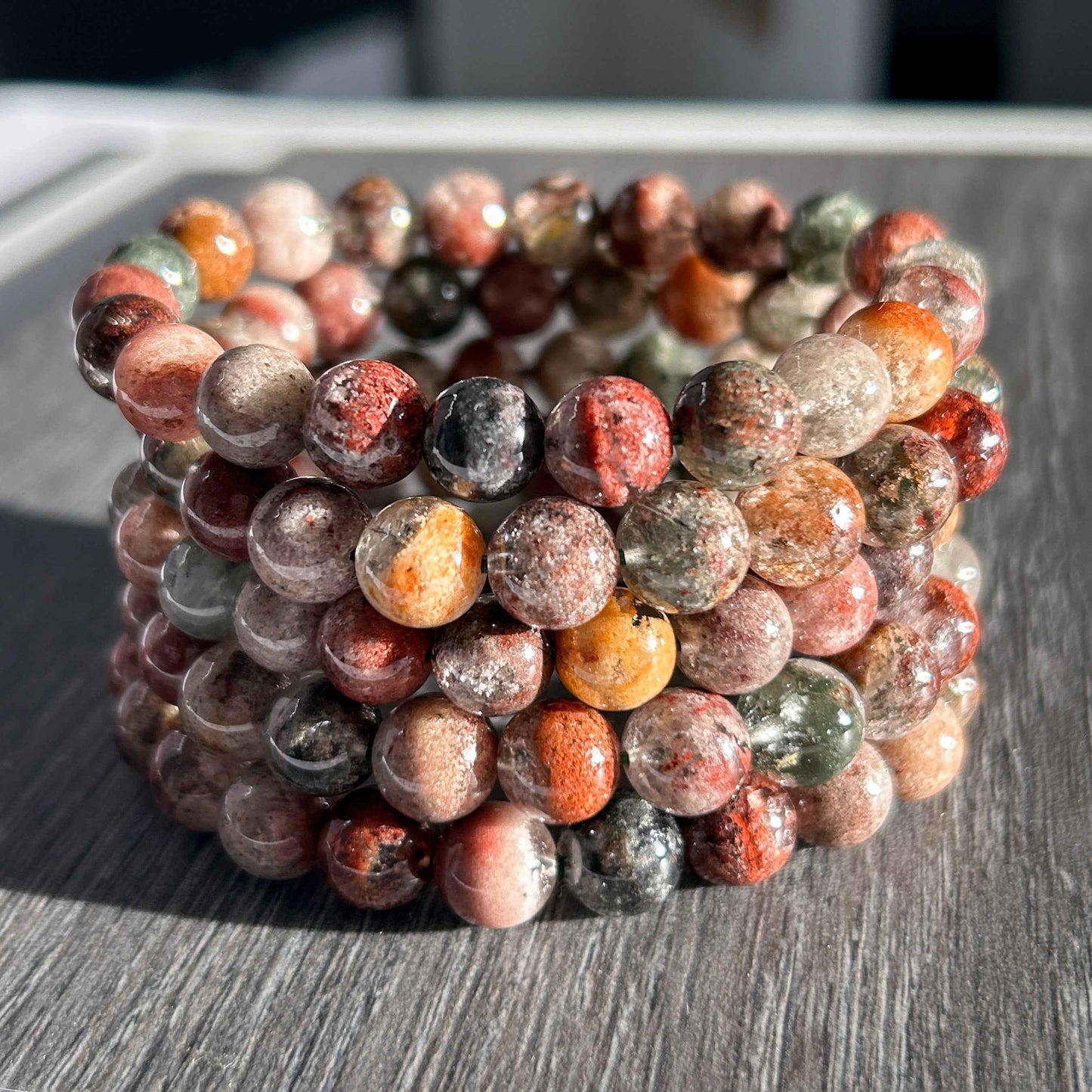 Garden Quartz Phantom Quartz Bracelet in 8 to 9MM