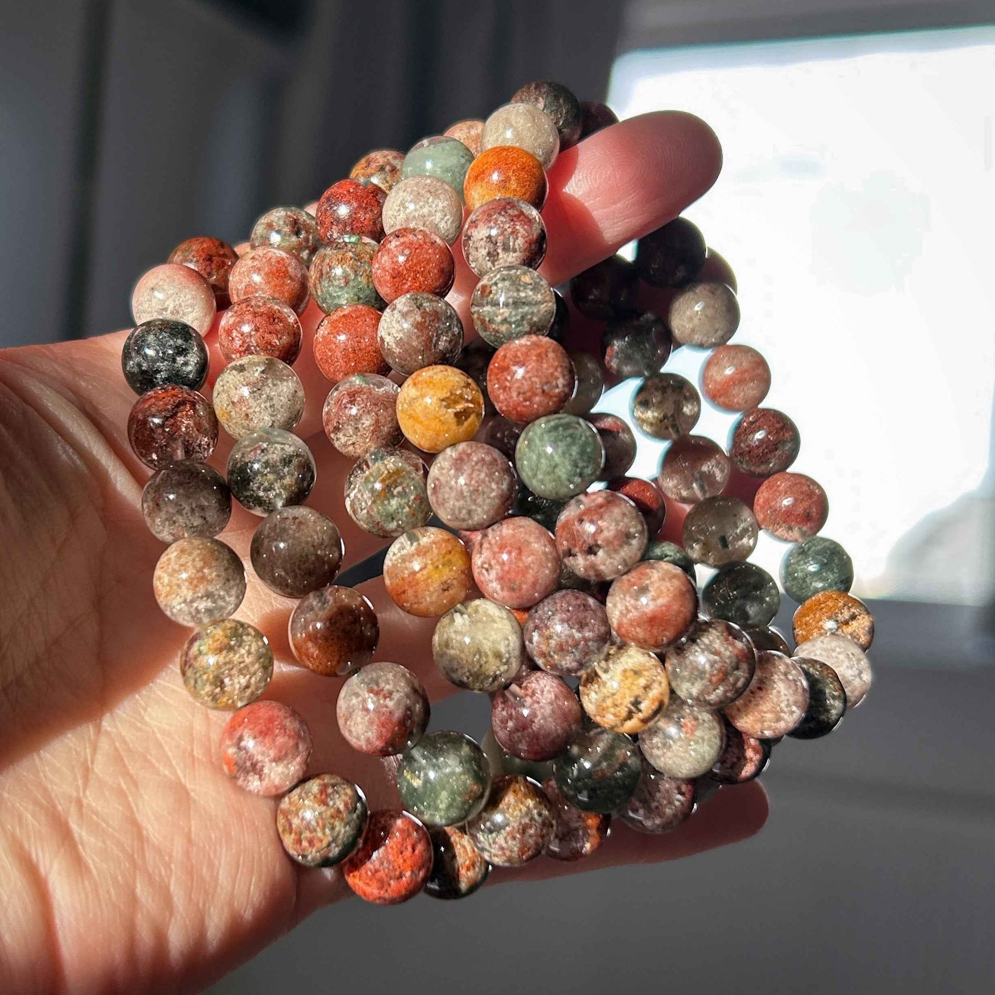 Garden Quartz Phantom Quartz Bracelet in 8 to 9MM