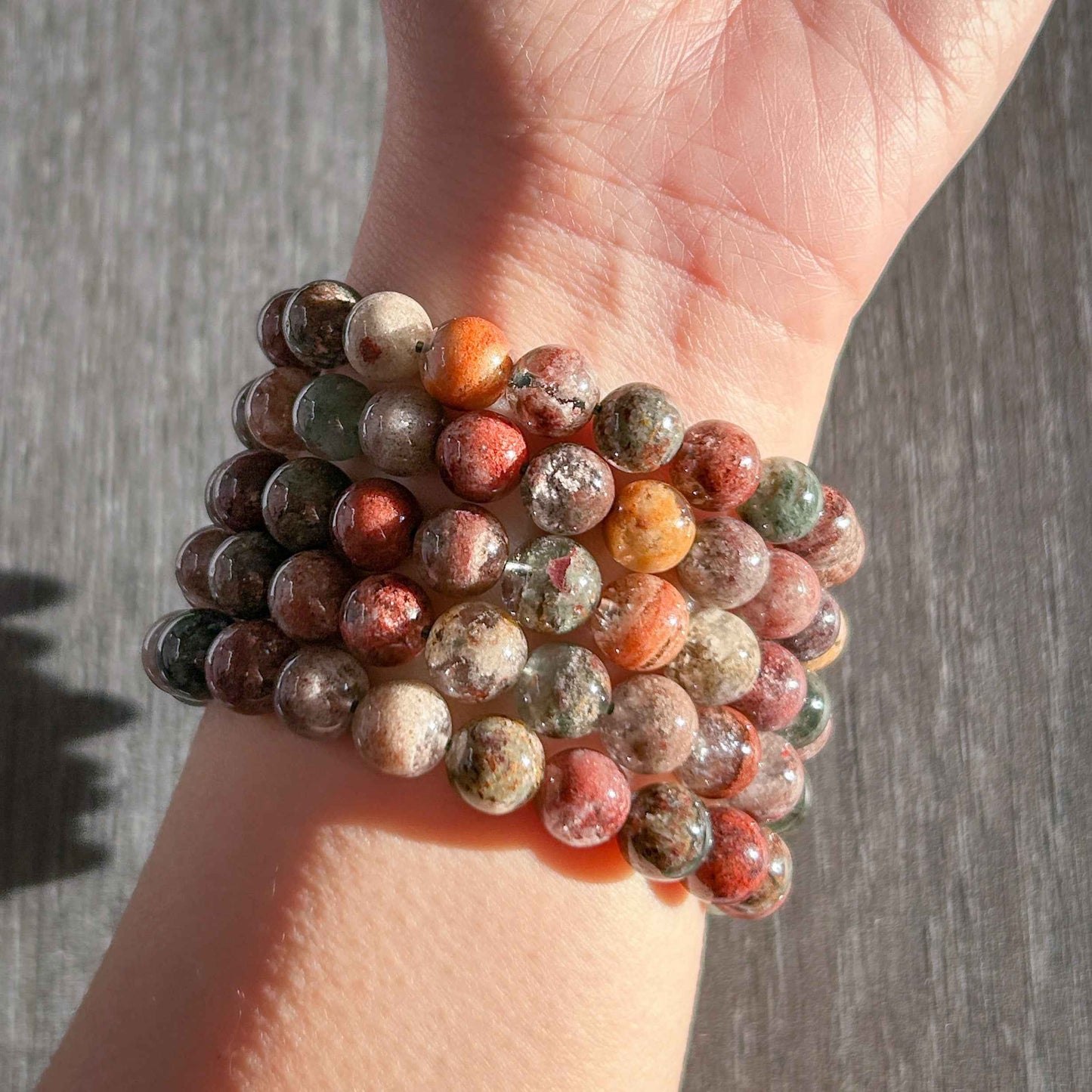 Garden Quartz Phantom Quartz Bracelet in 8 to 9MM