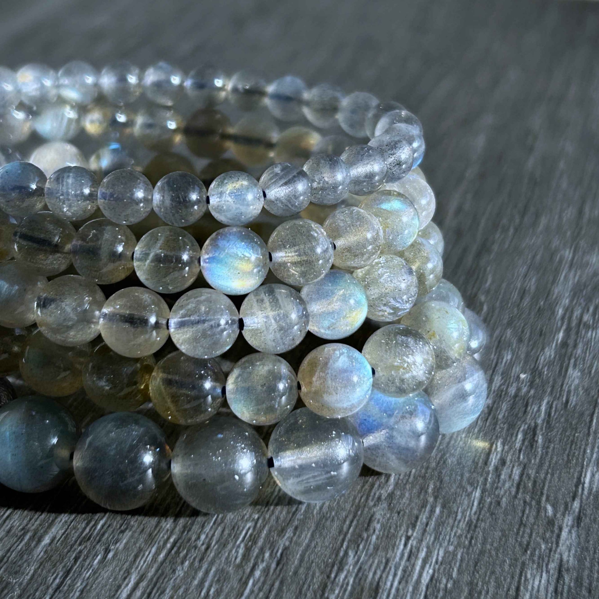 Natural Labradorite Bracelet in 6 to 11MM