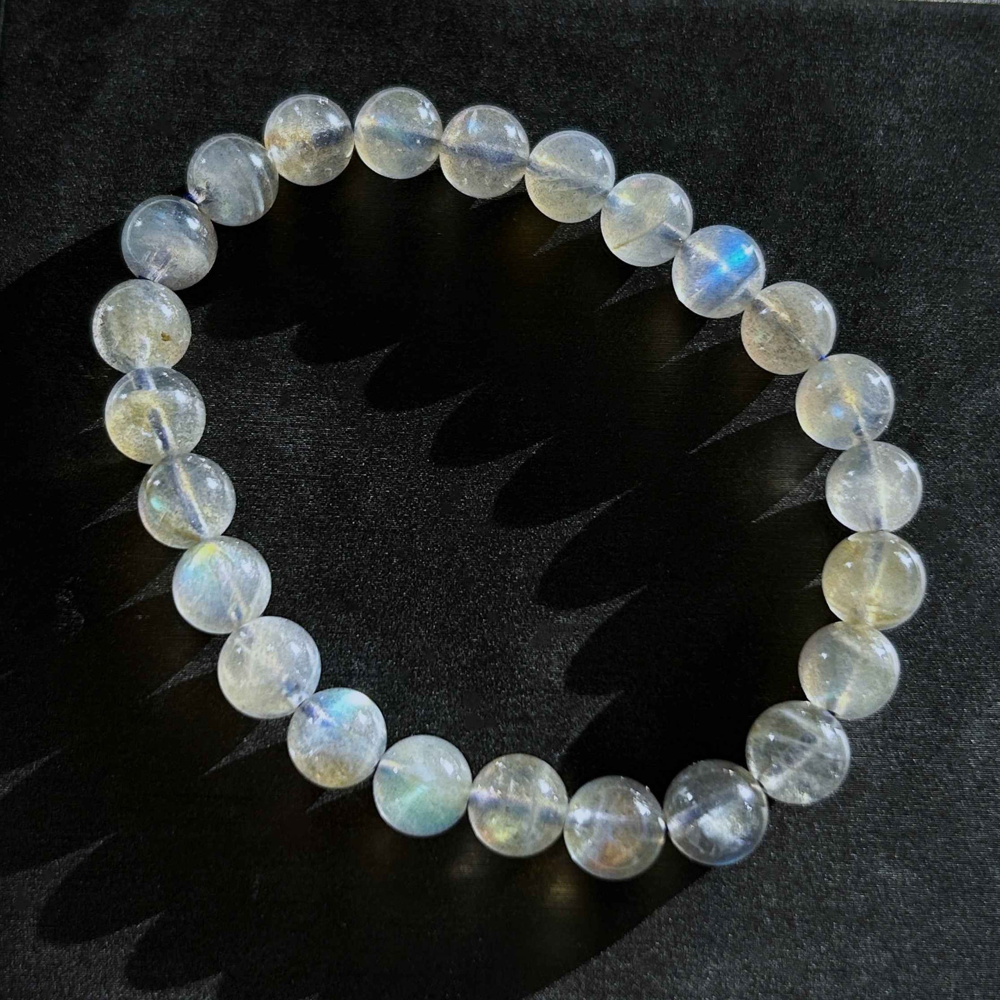 Natural Labradorite Bracelet in 6 to 11MM