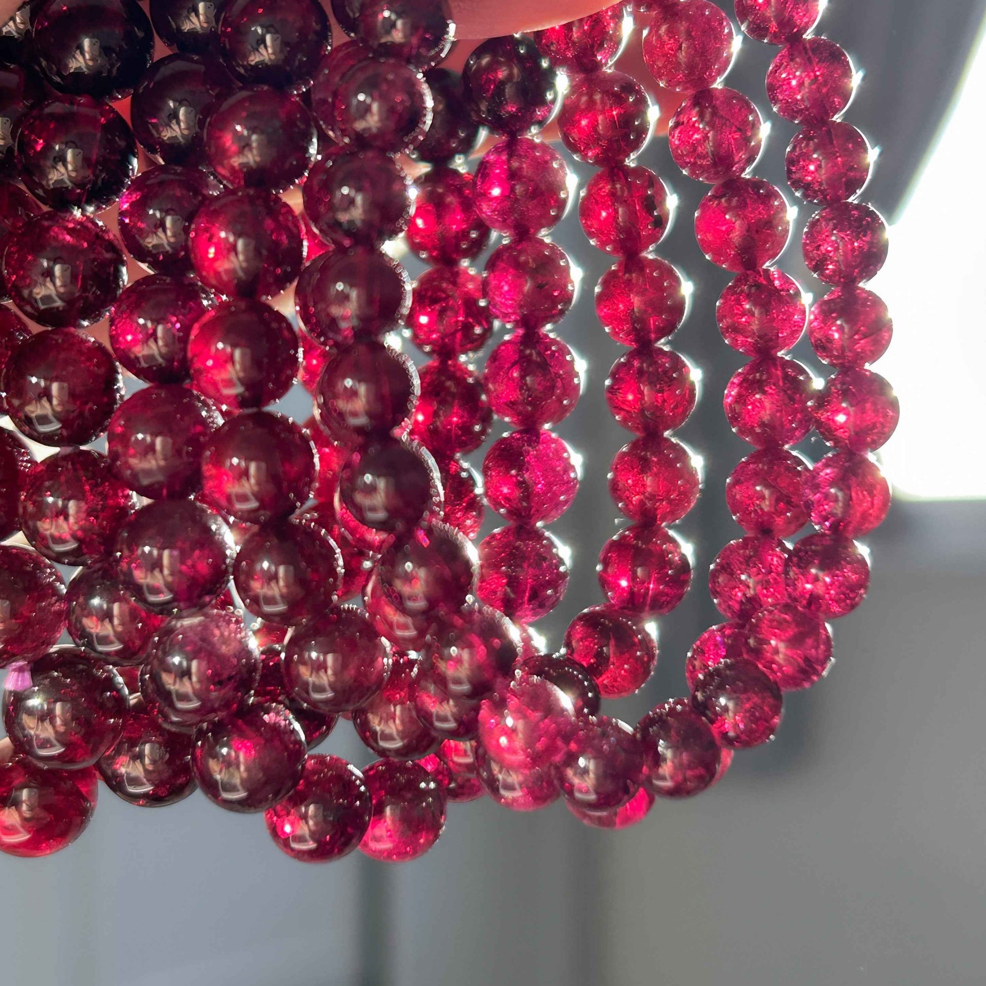 Rare Rhodolite Purple Garnet Bracelet in 7 to 10MM