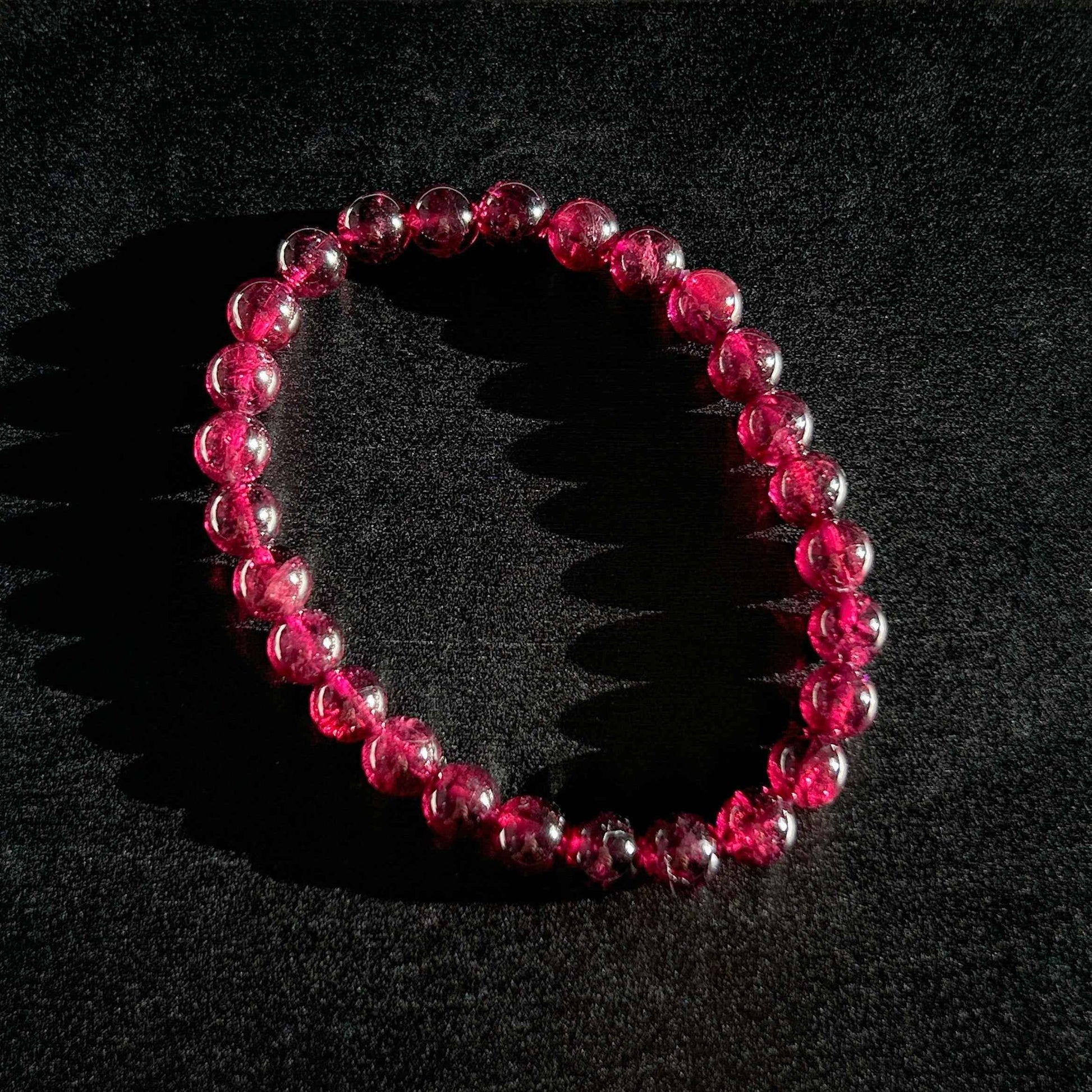 Rare Rhodolite Purple Garnet Bracelet in 7 to 10MM