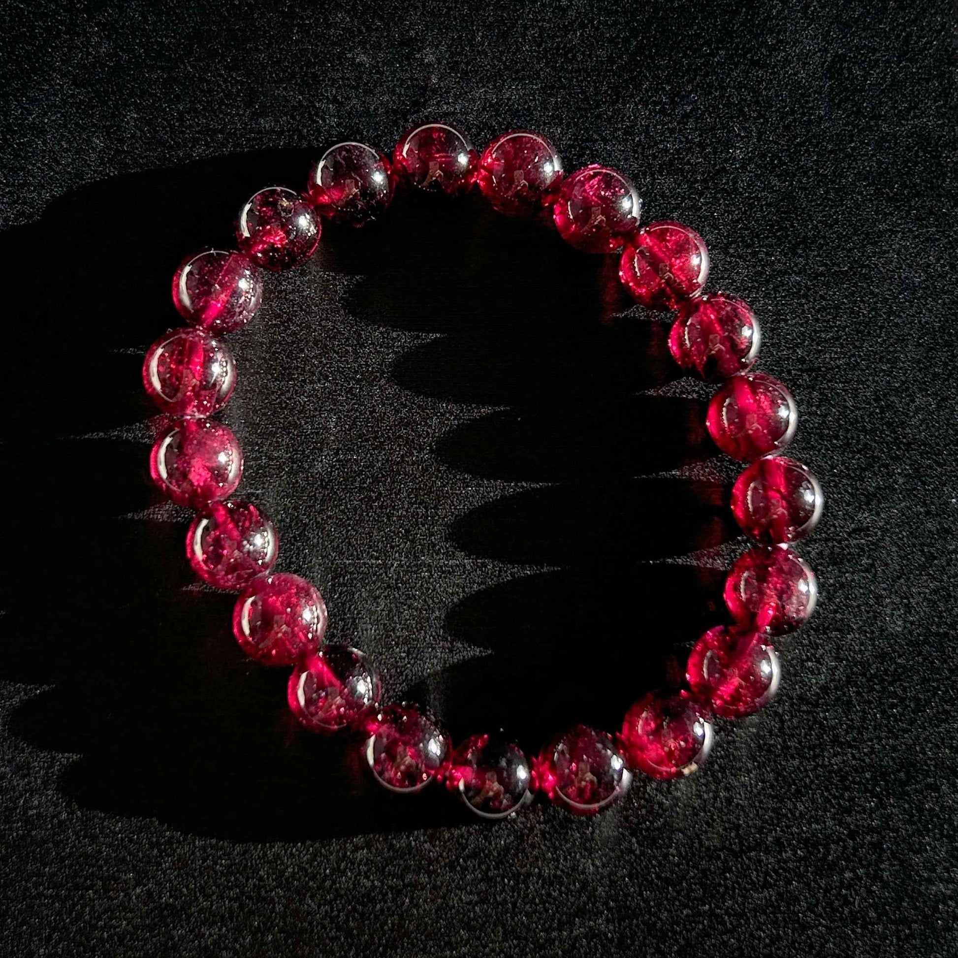 Rare Rhodolite Purple Garnet Bracelet in 7 to 10MM