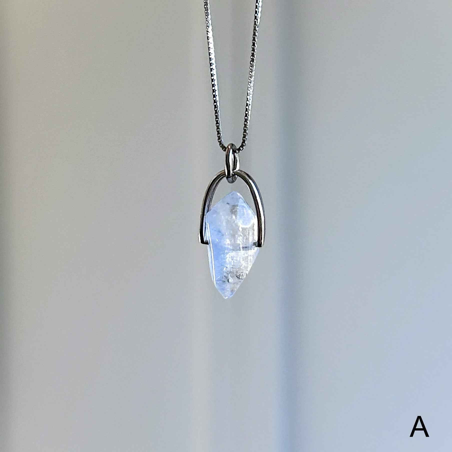 Rare Natural Faceted Dumortierite 925 Sterling Silver Pendant (chain excluded)