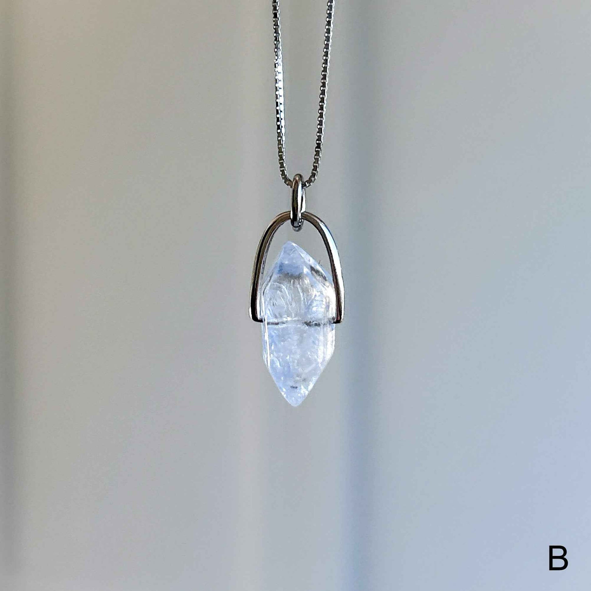 Rare Natural Faceted Dumortierite 925 Sterling Silver Pendant (chain excluded)