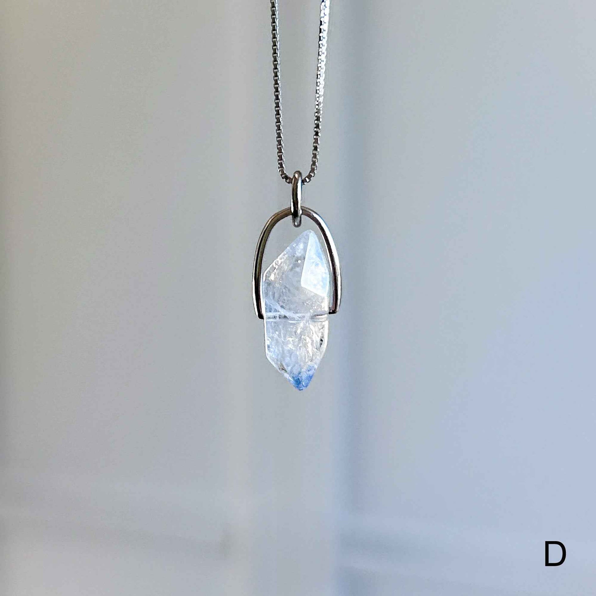 Rare Natural Faceted Dumortierite 925 Sterling Silver Pendant (chain excluded)