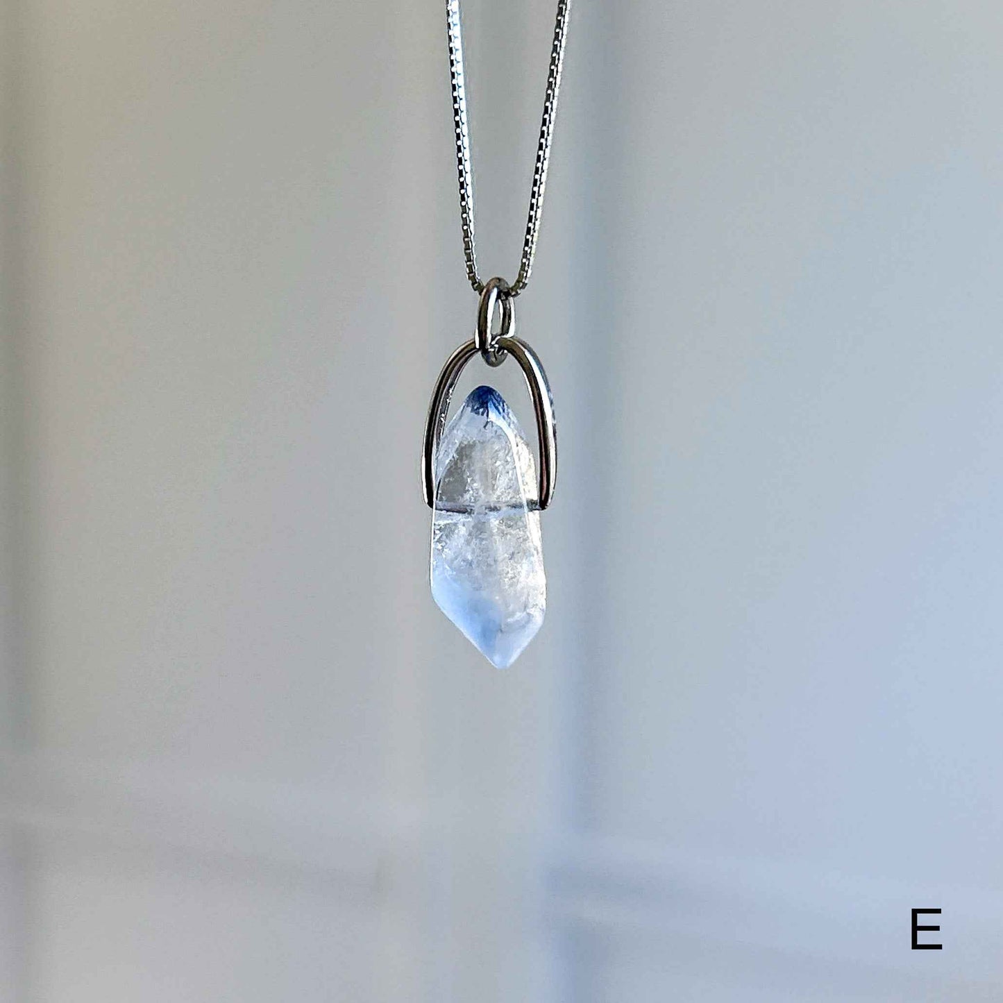 Rare Natural Faceted Dumortierite 925 Sterling Silver Pendant (chain excluded)