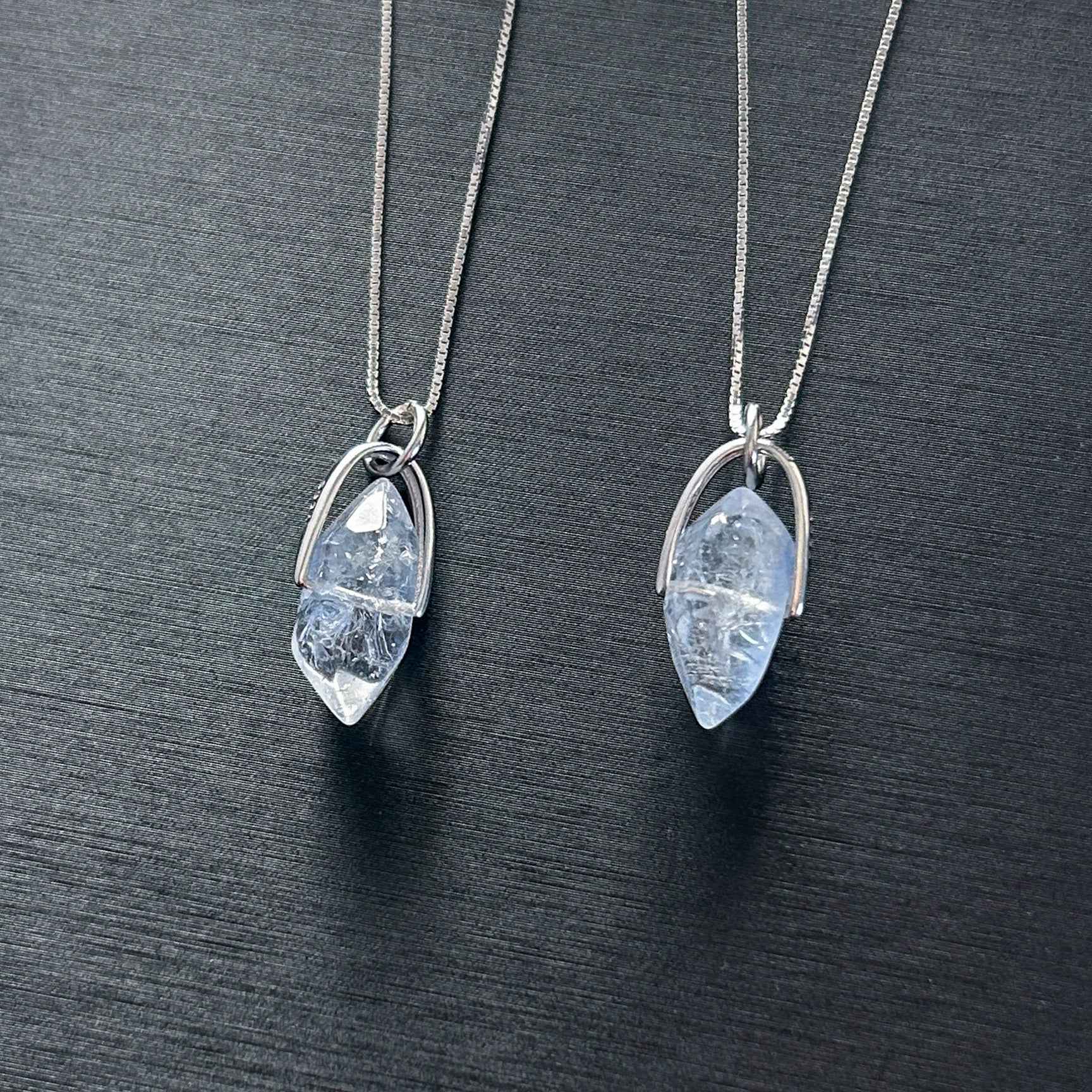 Rare Natural Faceted Dumortierite 925 Sterling Silver Pendant (chain excluded)