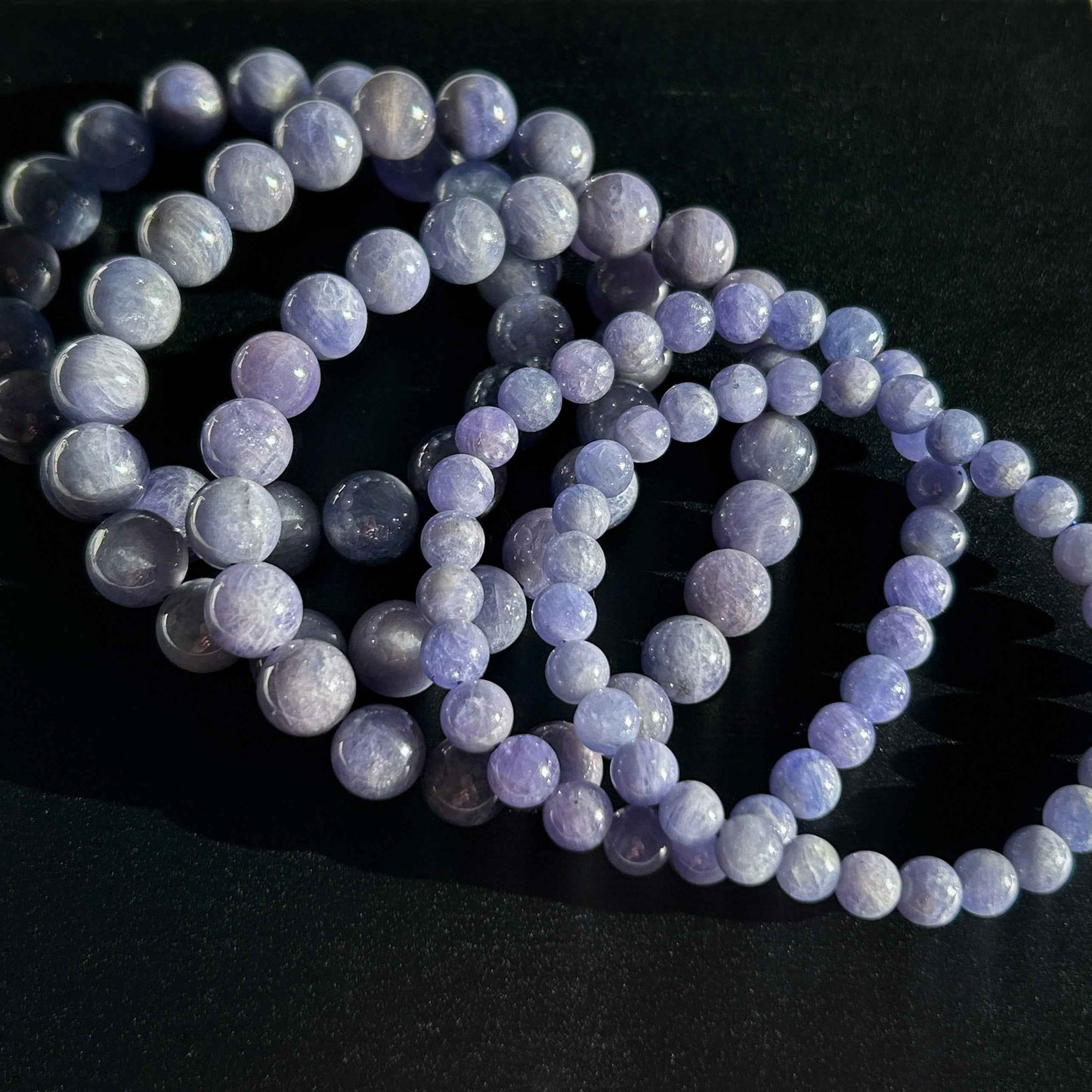 Rare High Quality Natural Tanzanite Large Bracelet in 6 to 10.5MM