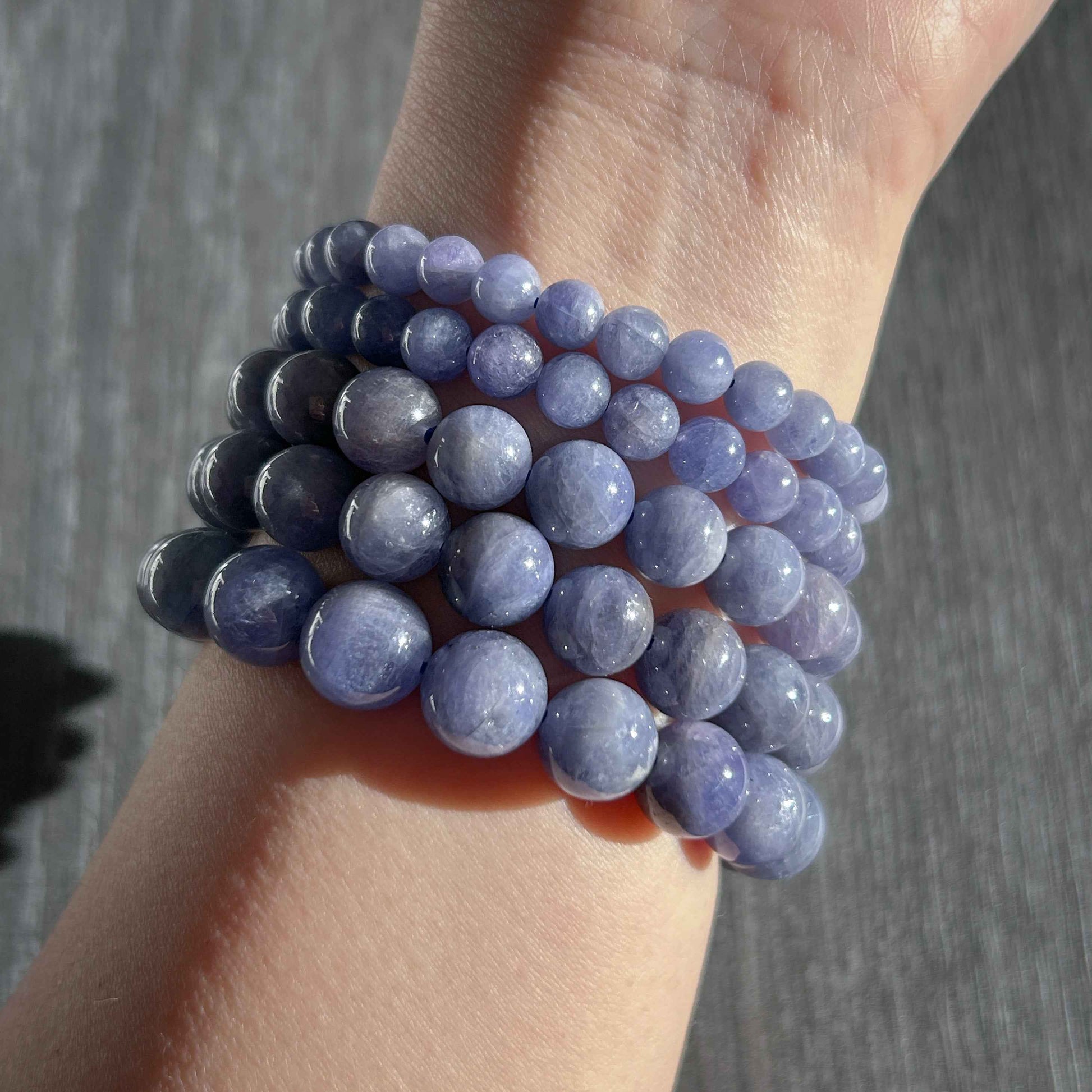 Rare High Quality Natural Tanzanite Large Bracelet in 6 to 10.5MM