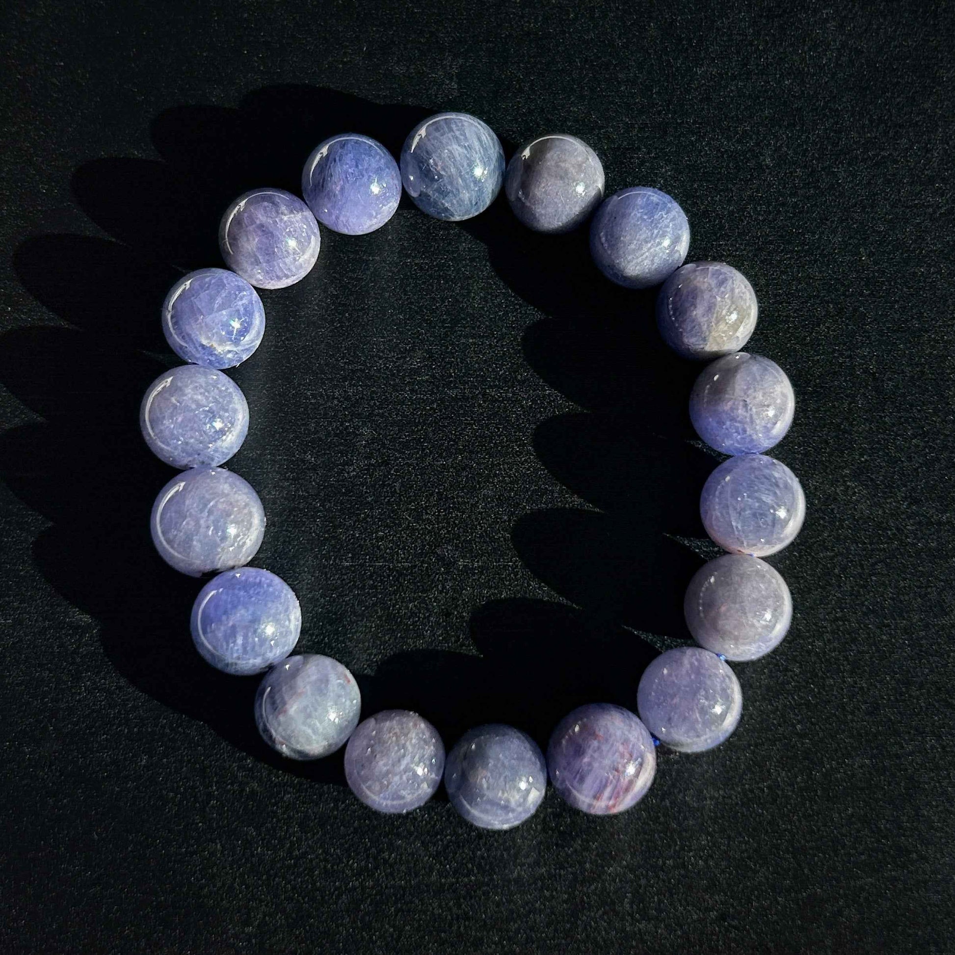 Rare High Quality Natural Tanzanite Large Bracelet in 6 to 10.5MM