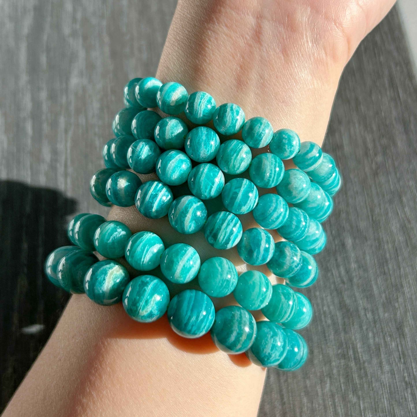 High Quality Amazonite Bracelet in 8 to 11MM