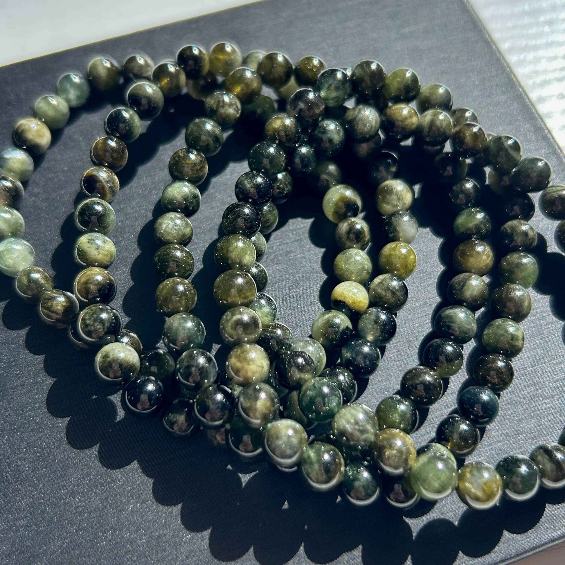 Natural Green Tourmaline Bracelet in 6MM