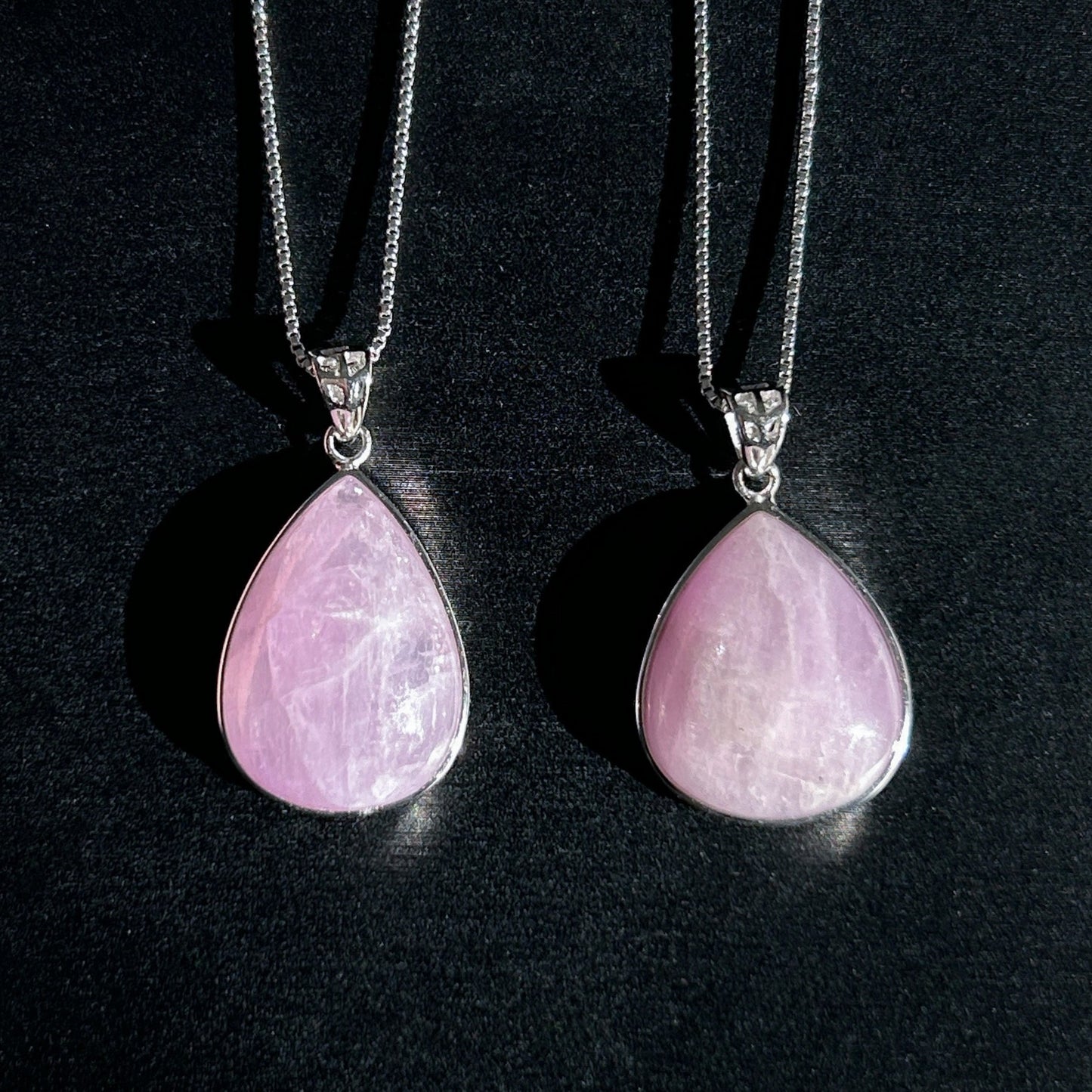 Rare Kunzite Cat Eye's Flash 925 Sterling Silver Pendant (chain excluded)